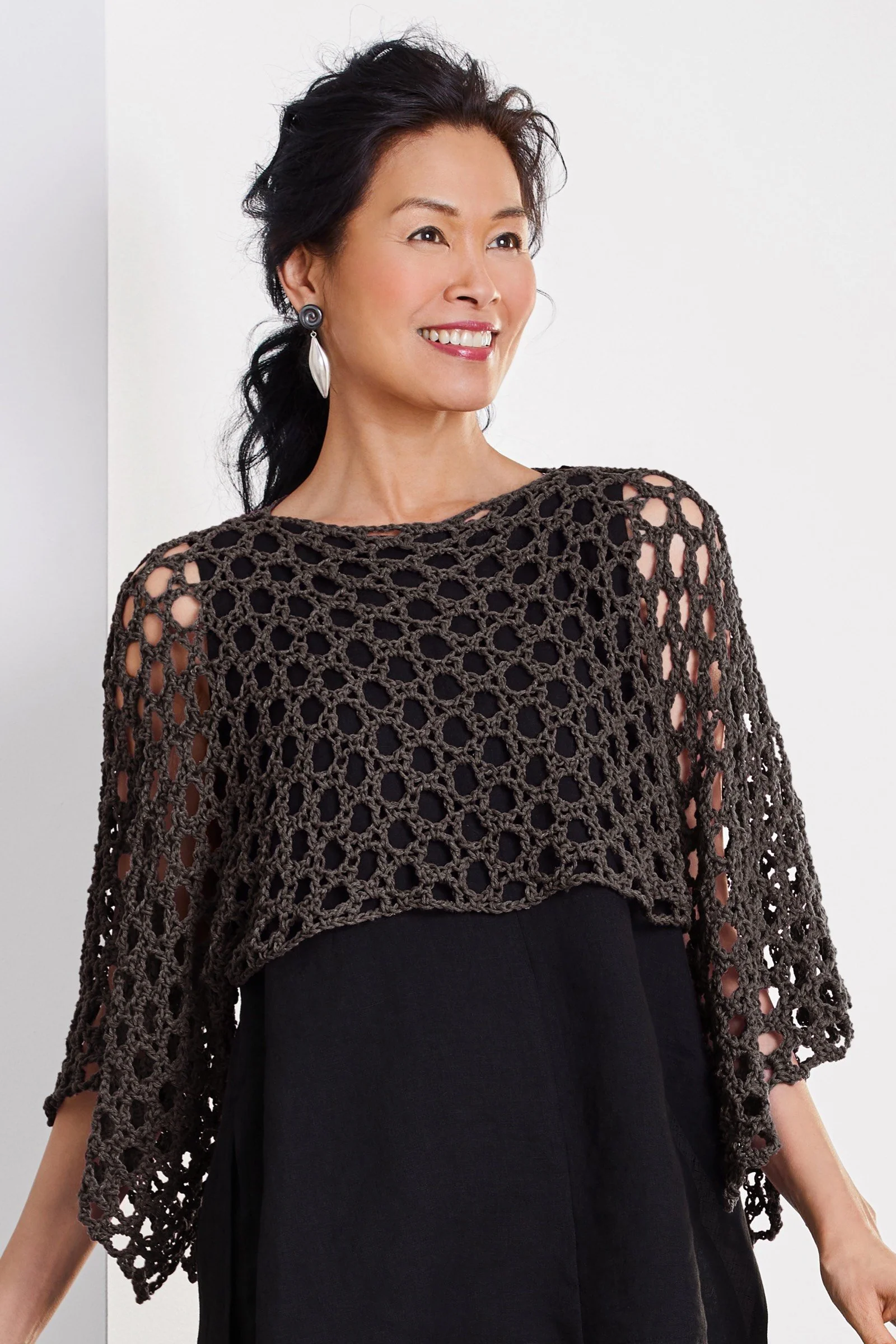 Cotton Mykonos Shrug - Bark