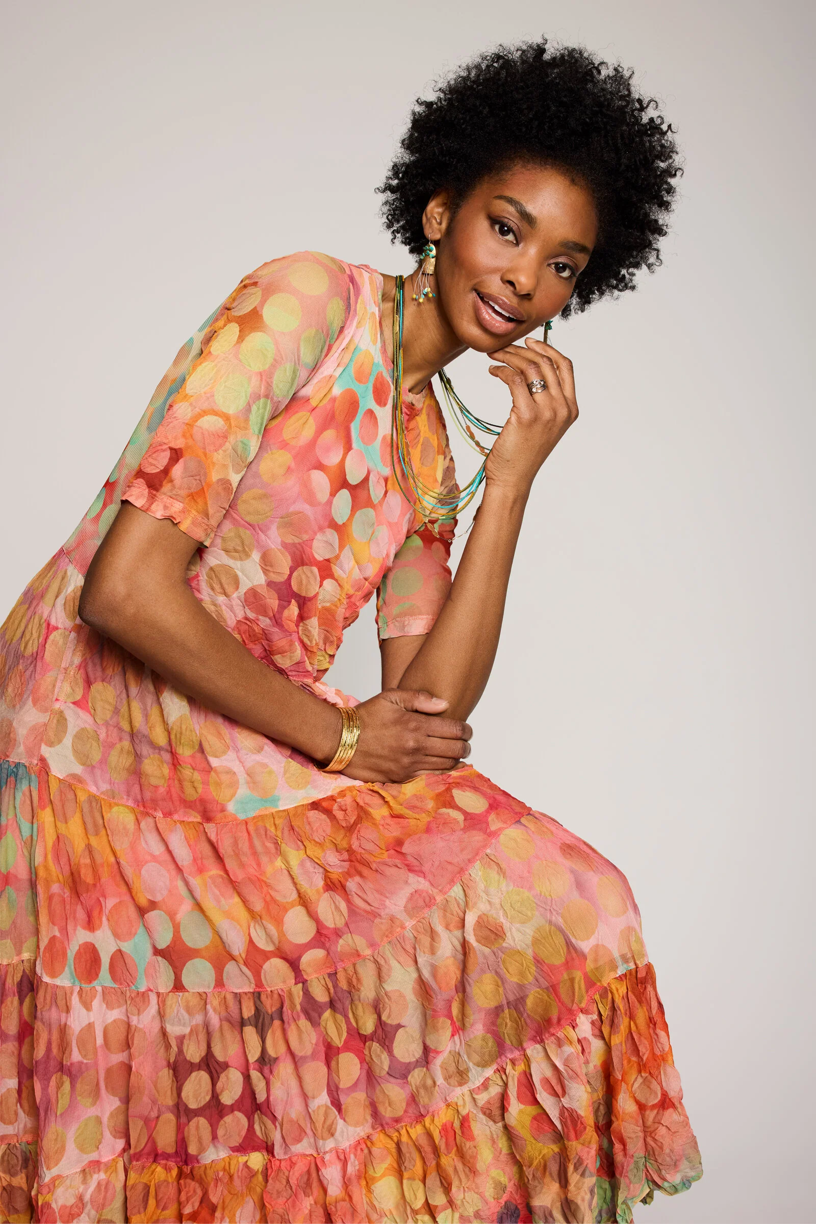 Crushed Mesh Beatrix Dress - Image 3