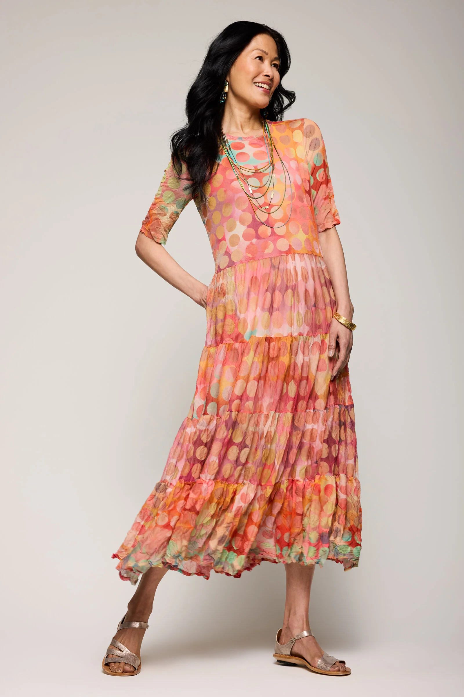 Crushed Mesh Beatrix Dress - Image 4