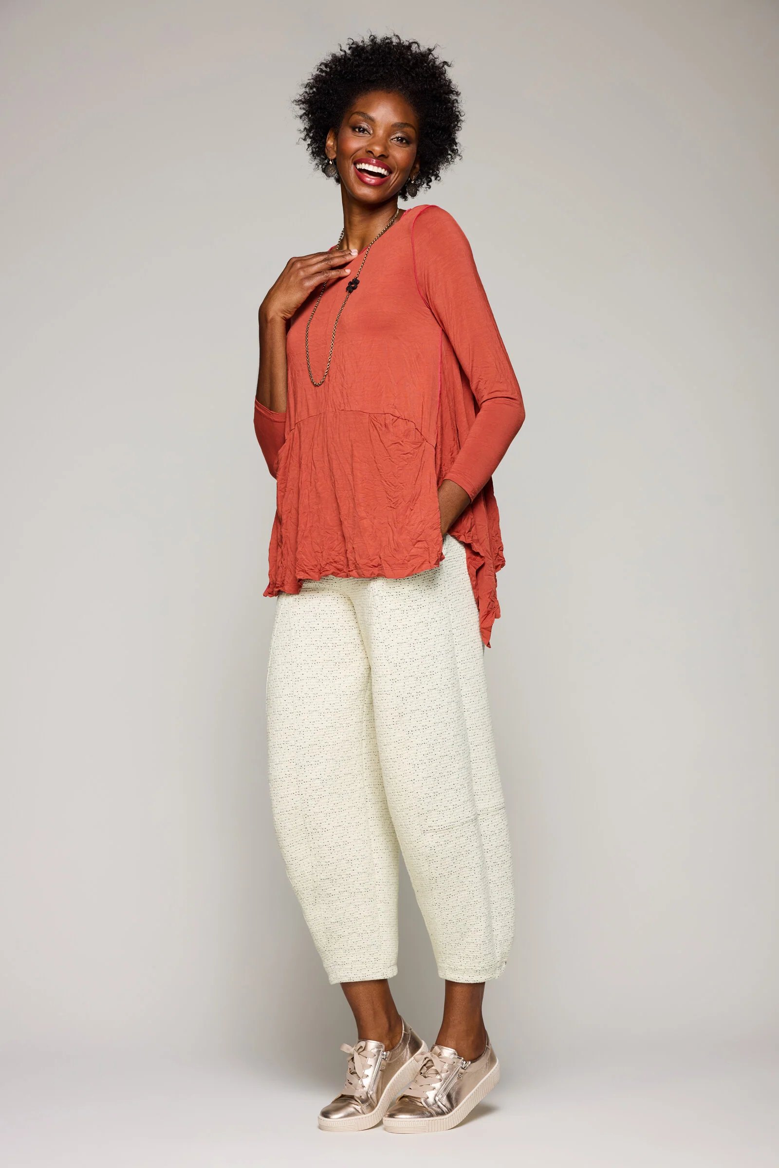 Crushed Tencel Britta Tunic - Image 3