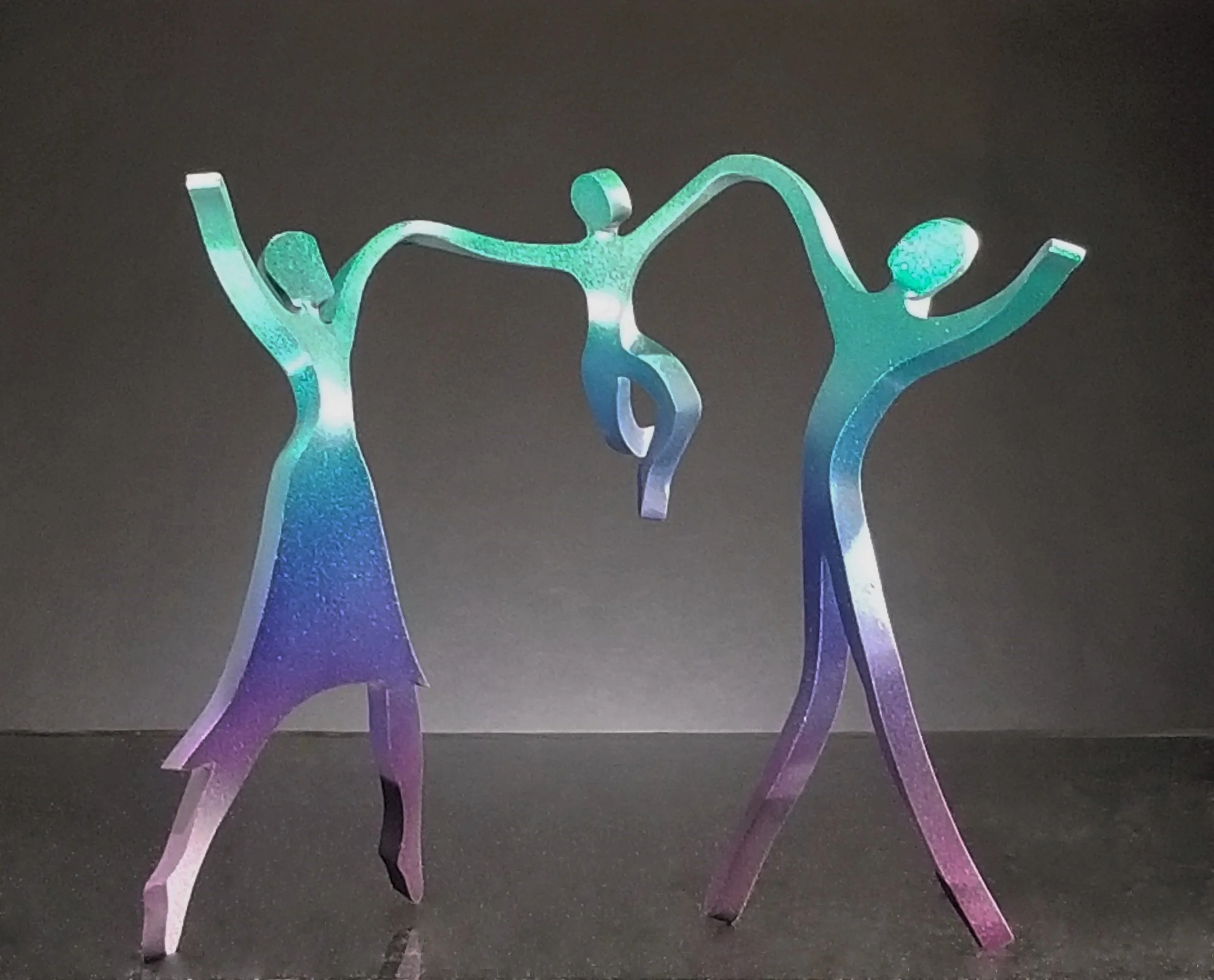 Dancing Line Family of Three with Boy in Cool - Short Cool
