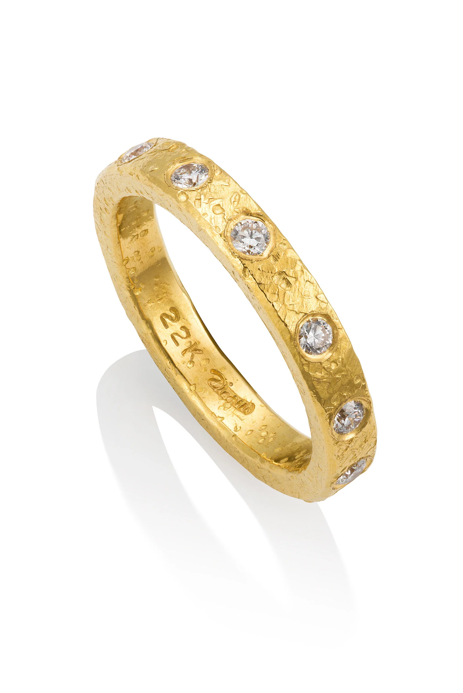 Diamond Hammered Band II - Diamond Band