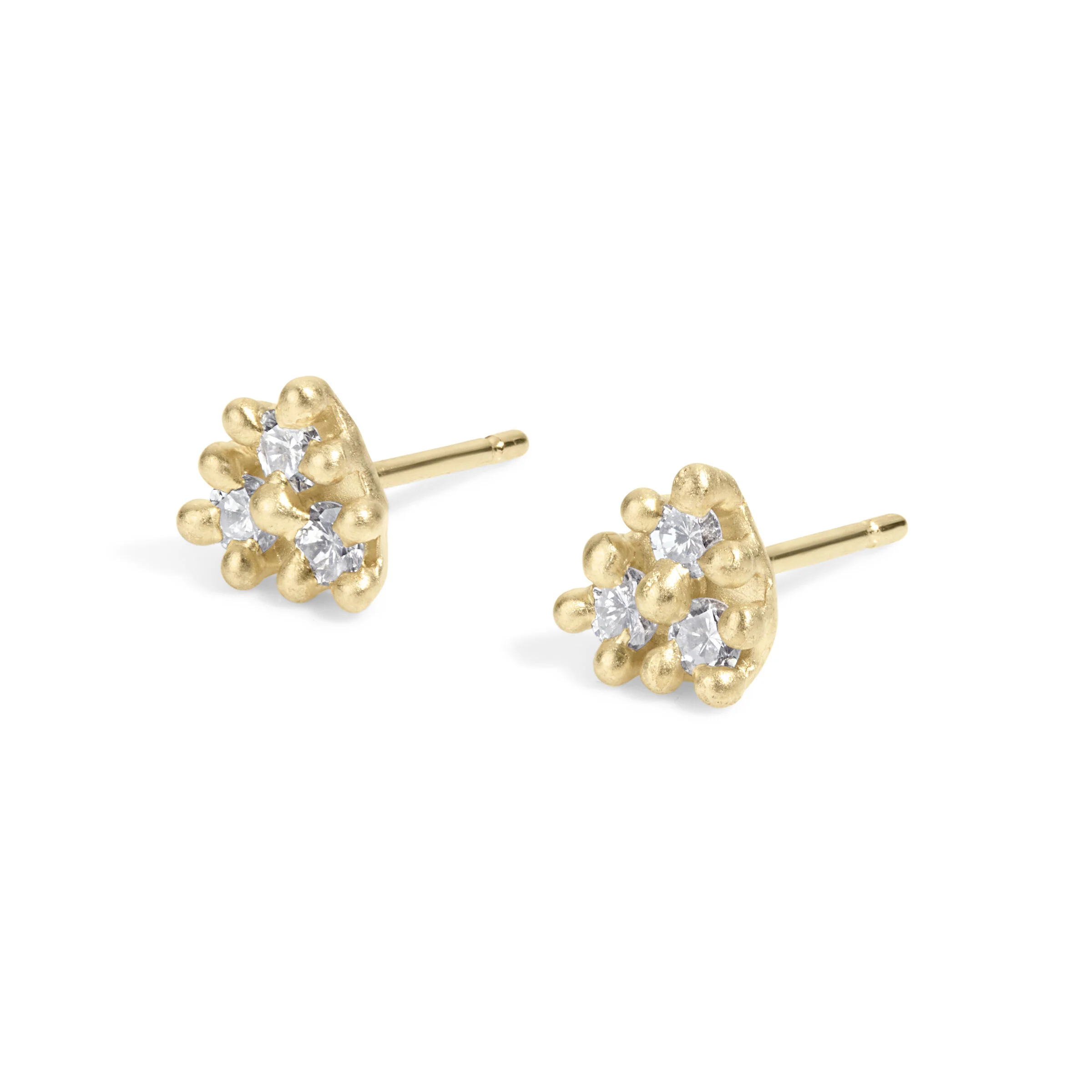 Diamond Honeycomb Earrings - Image 2