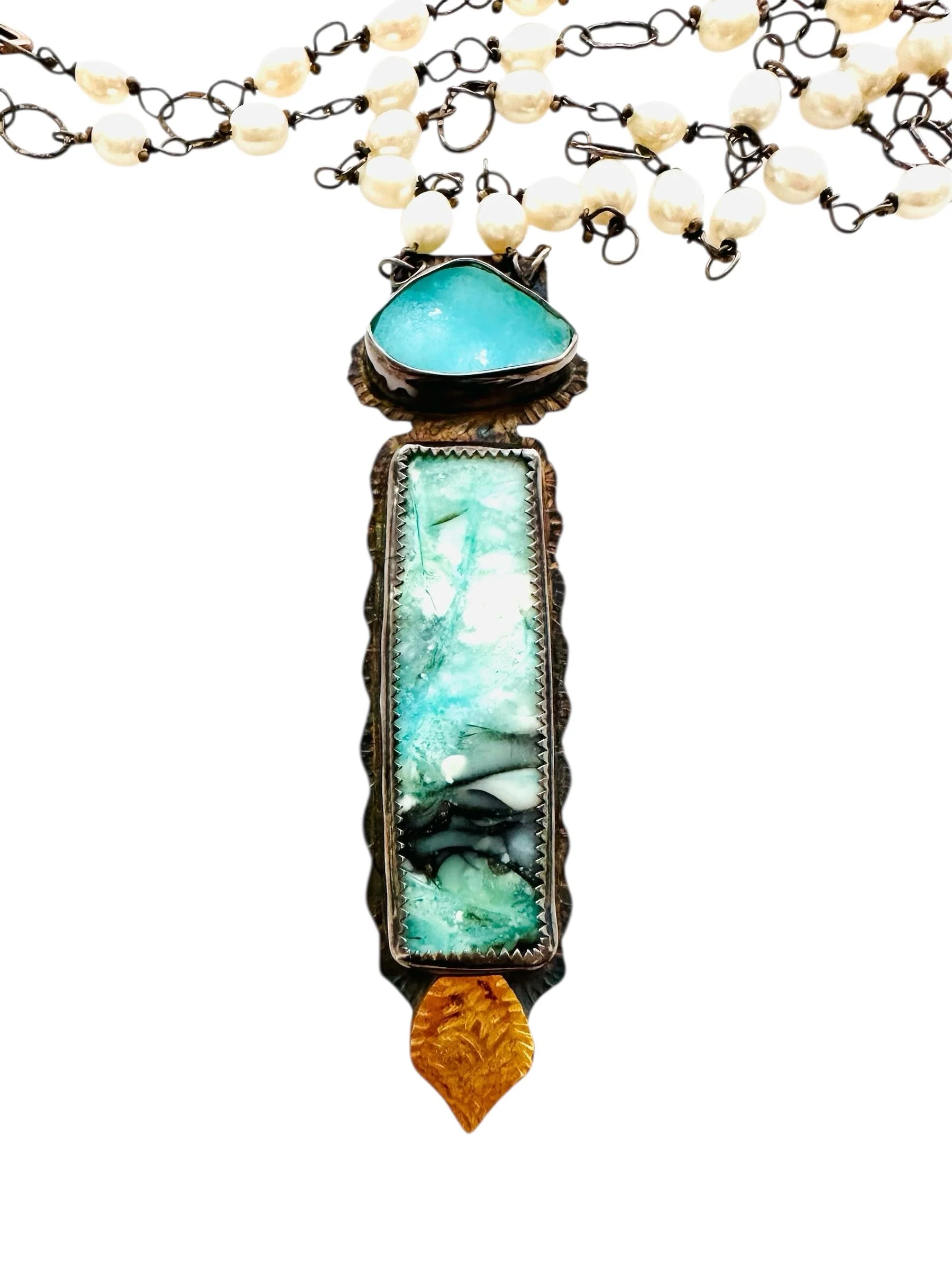 Double Blue Necklace