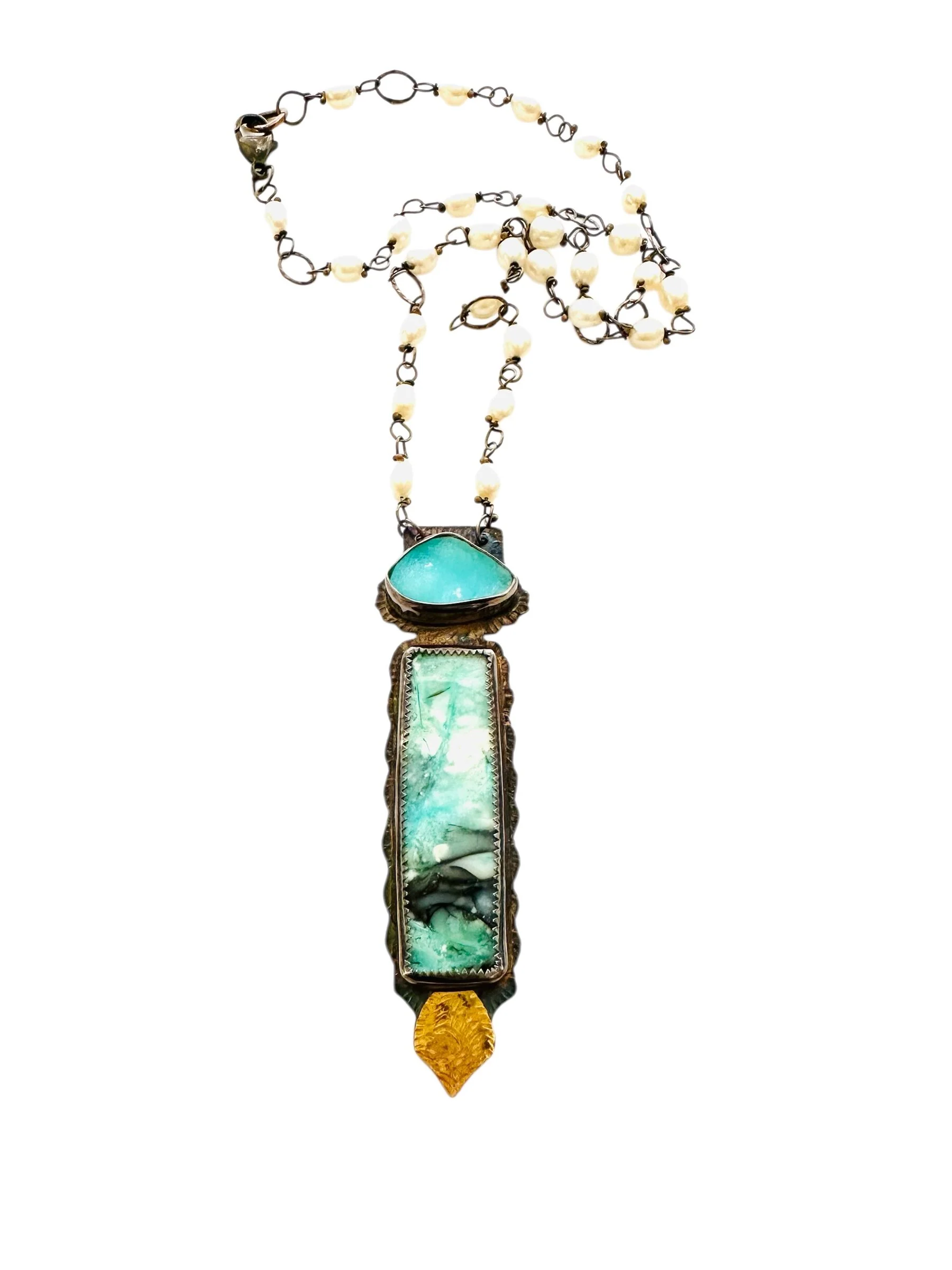 Double Blue Necklace - Image 2