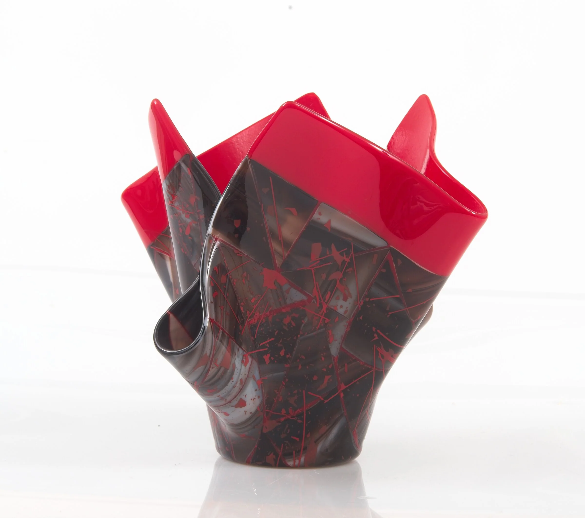 Earth and Fire Art Glass Vessel - Image 2