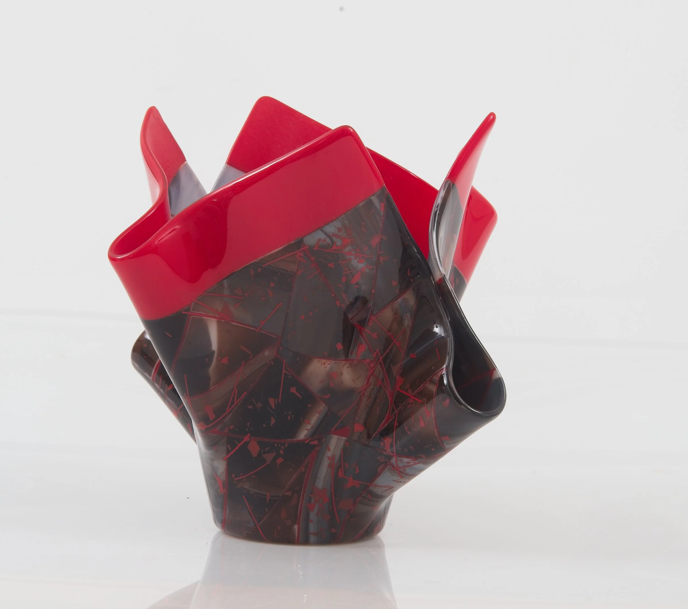Earth and Fire Art Glass Vessel - Image 3