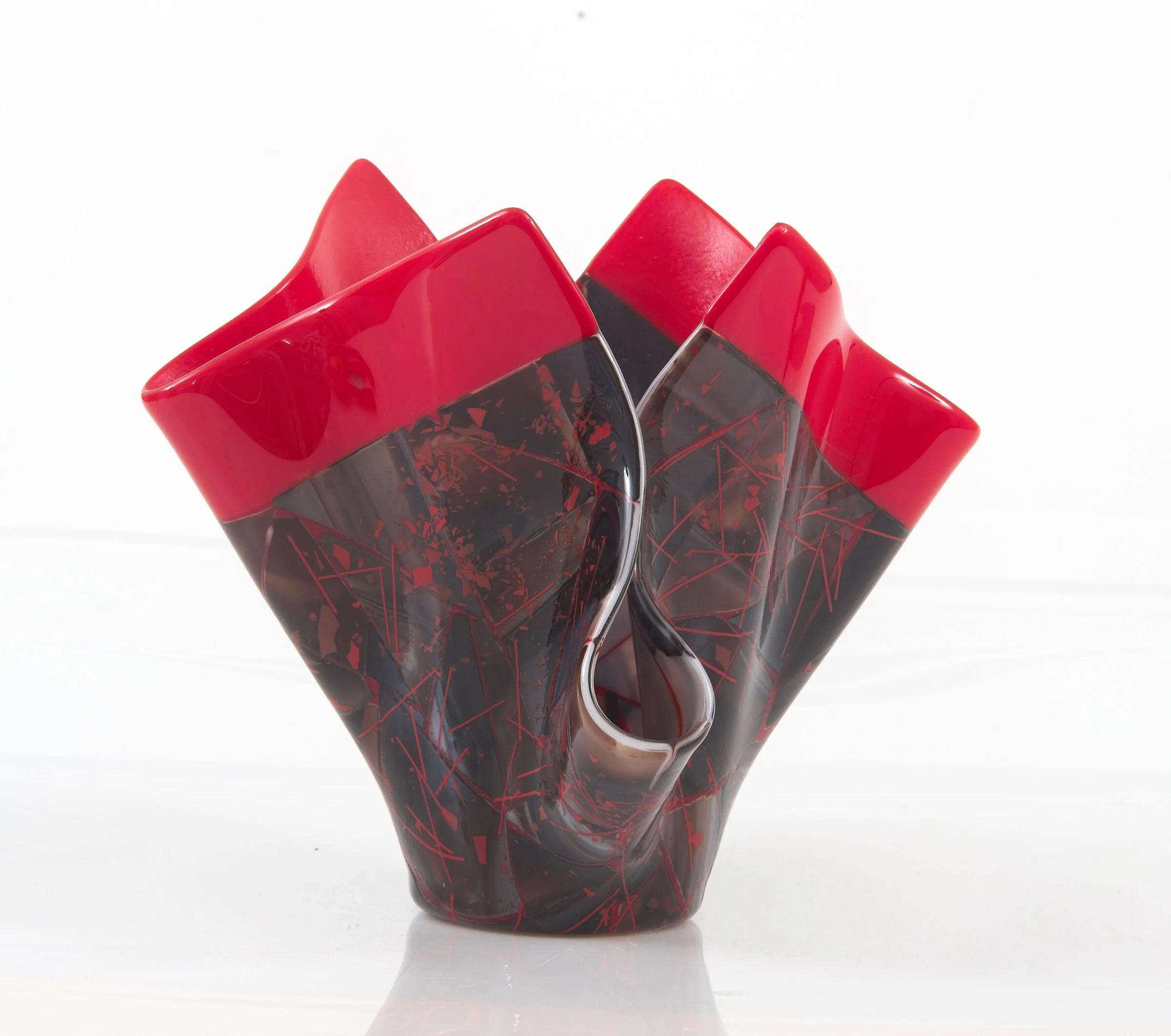 Earth and Fire Art Glass Vessel - Image 4