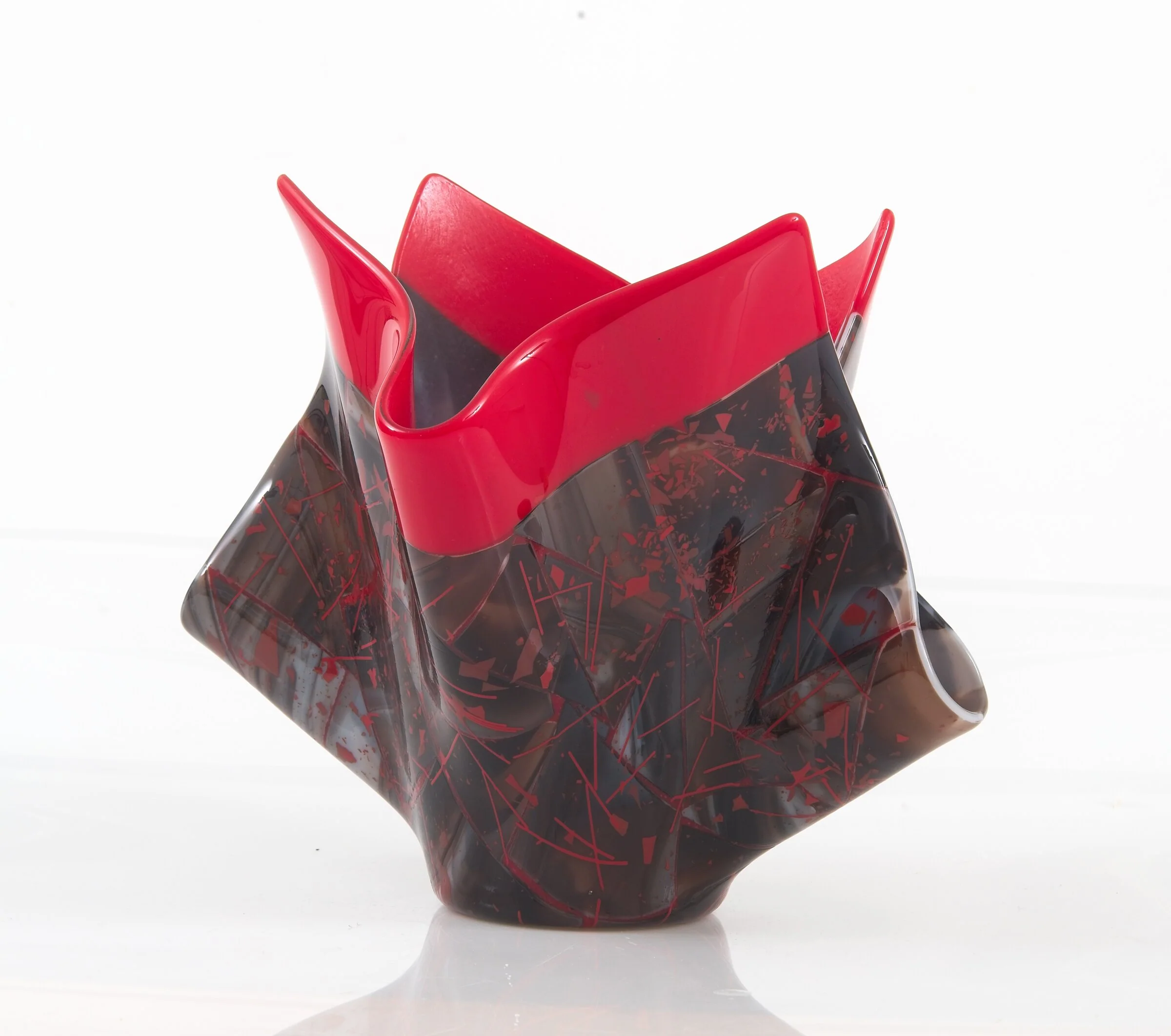 Earth and Fire Art Glass Vessel - Image 5