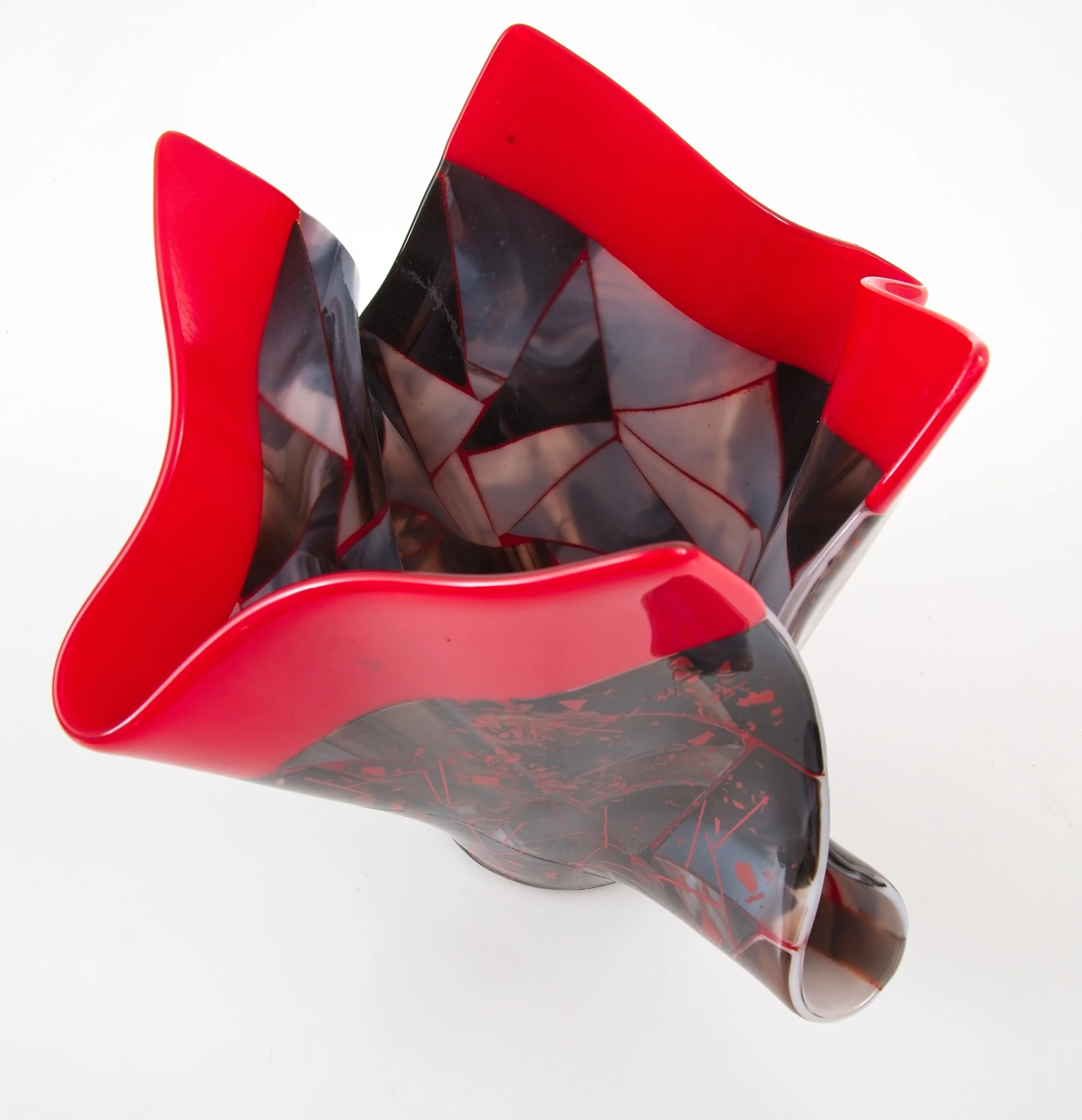 Earth and Fire Art Glass Vessel - Image 7