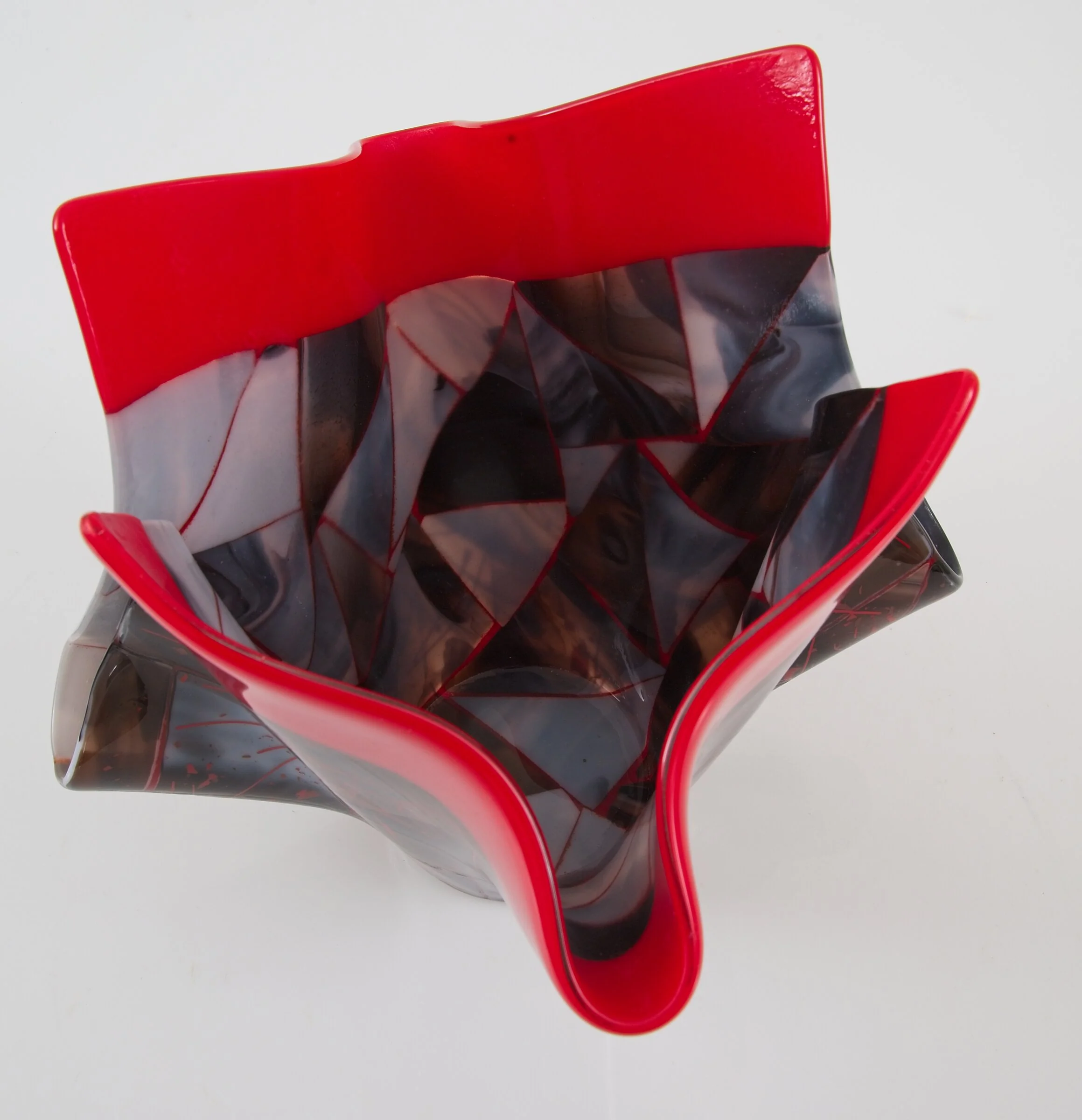 Earth and Fire Art Glass Vessel - Image 8