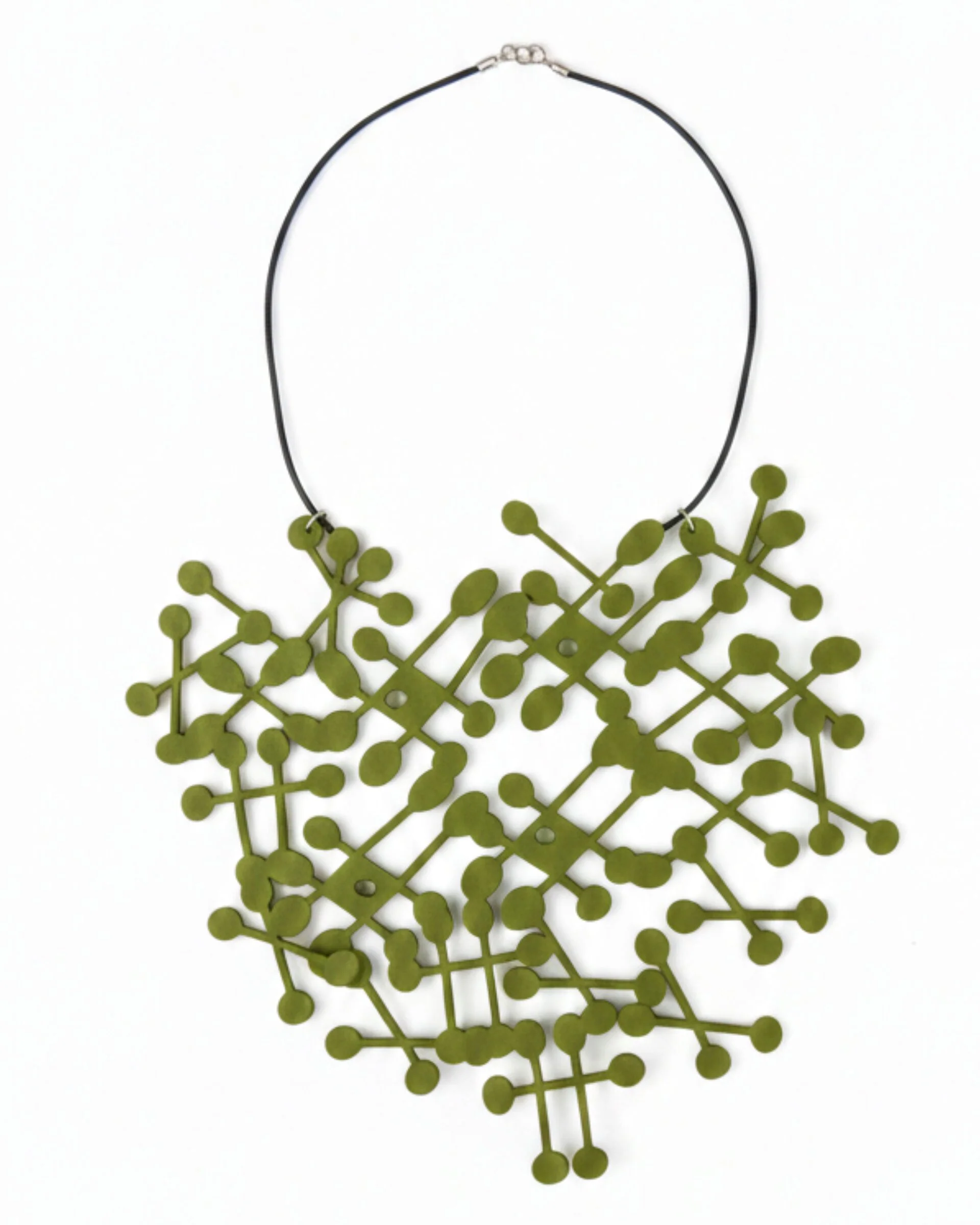 Eco Felt Bib Necklace - Green
