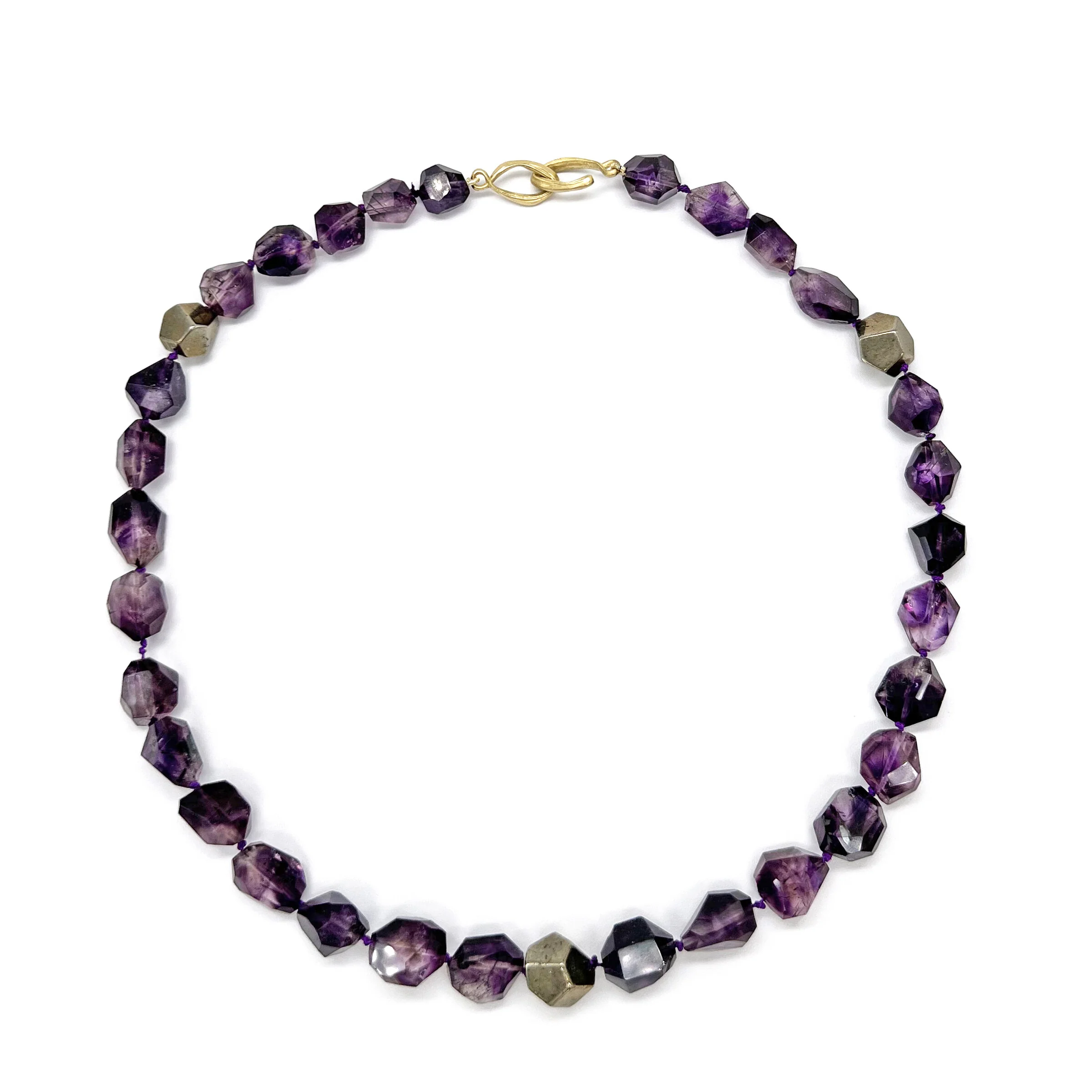 Elestial Amethyst Candy Necklace