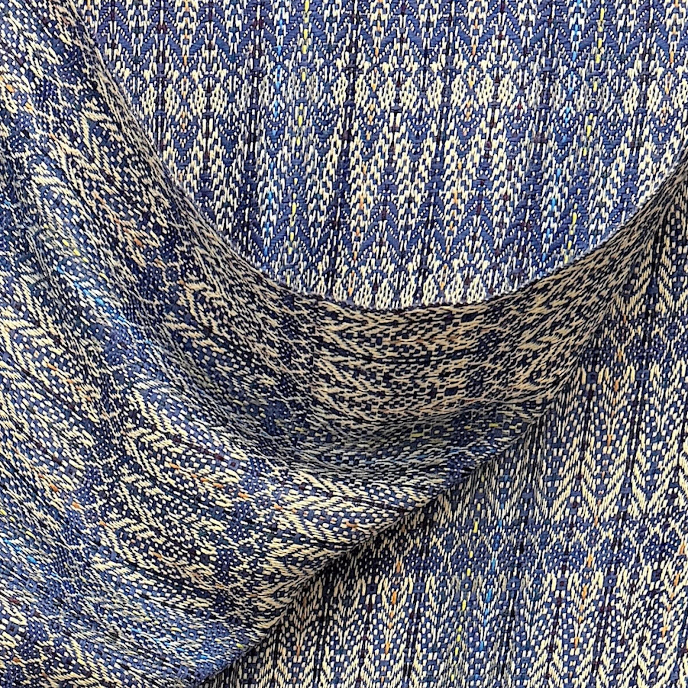 Emperor Blue Handwoven Reversible Throw - Image 2