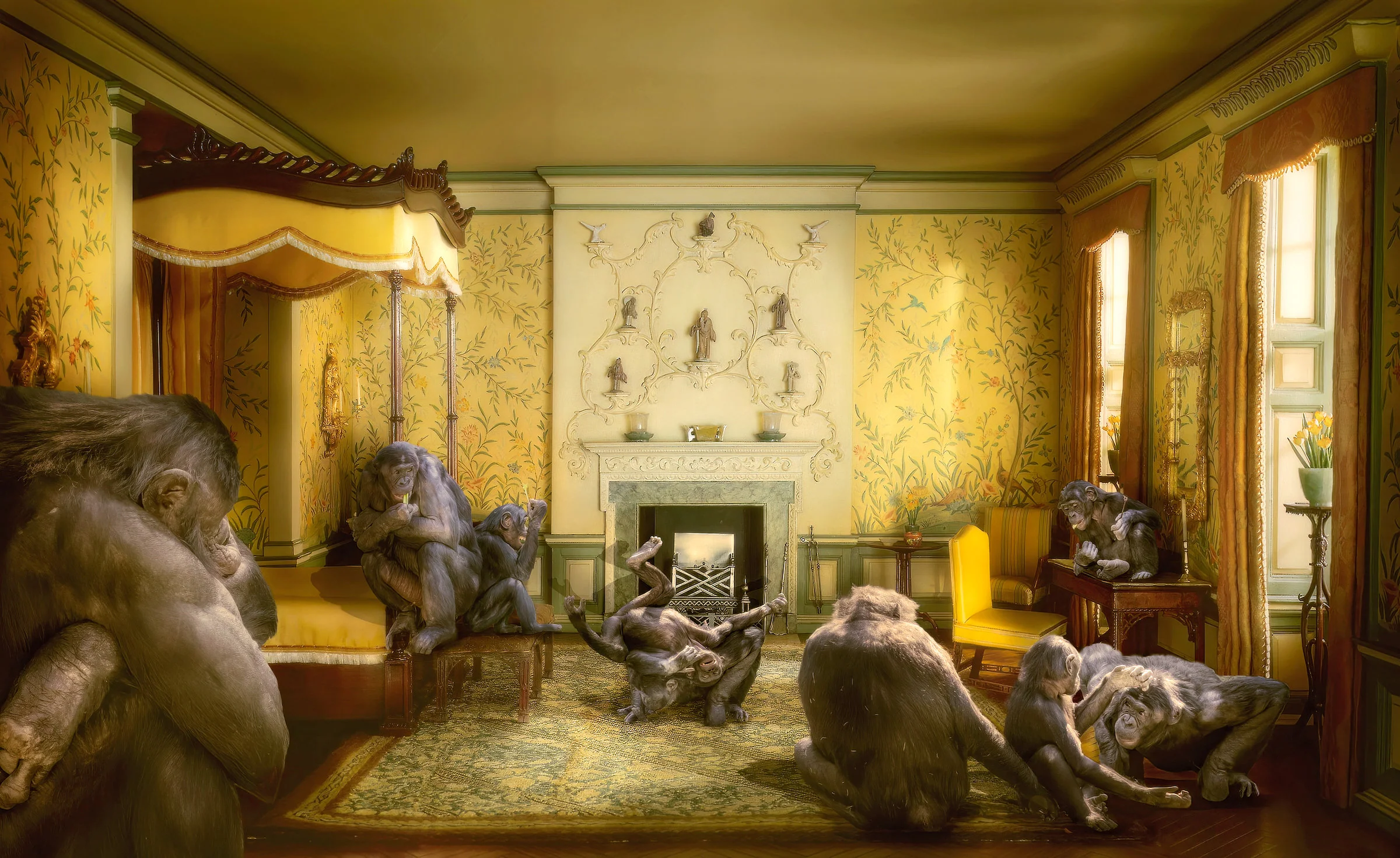 English Bedroom of the Georgian Period - Medium