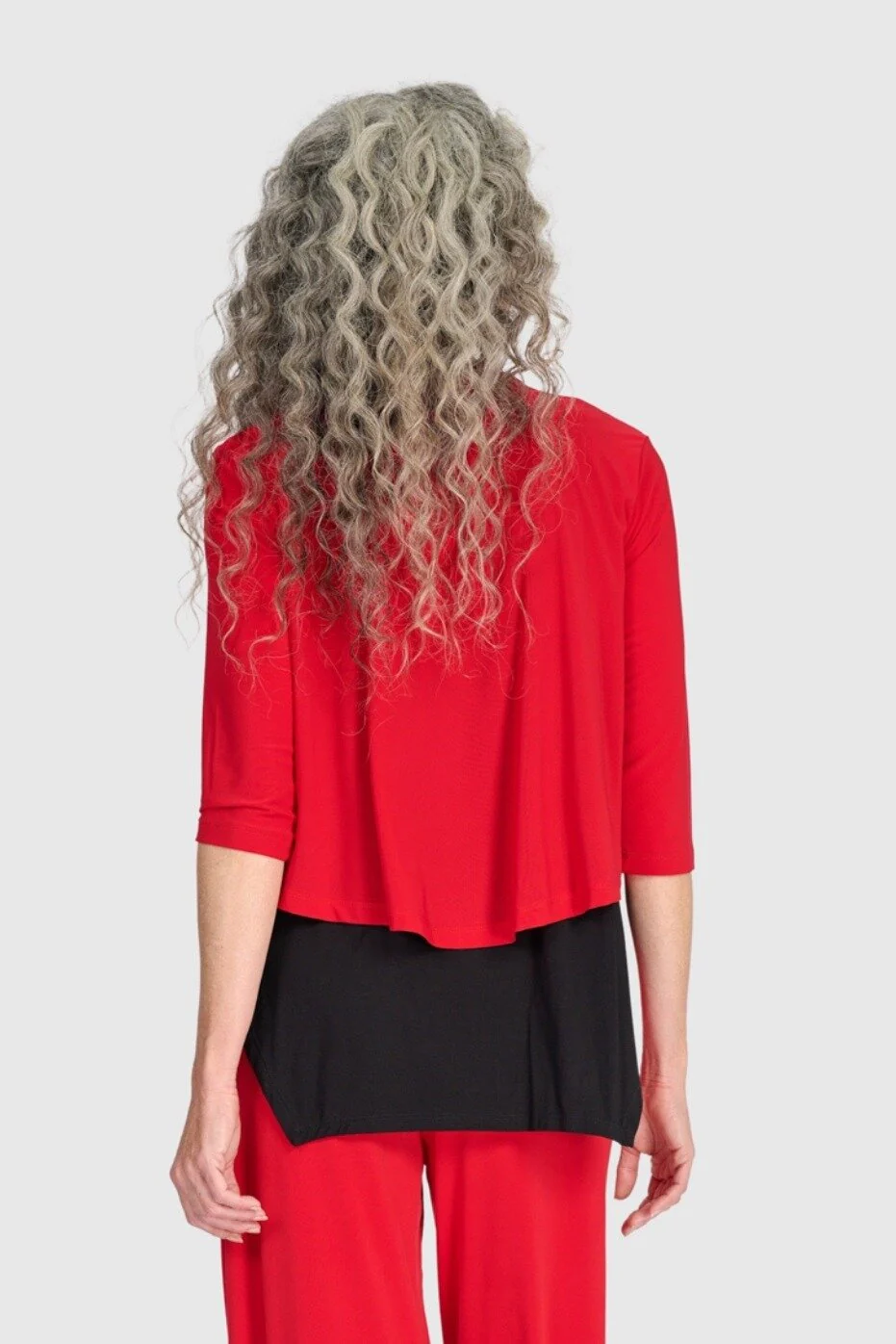 Essential Slinky Cropped Cardigan - Red - Image 2