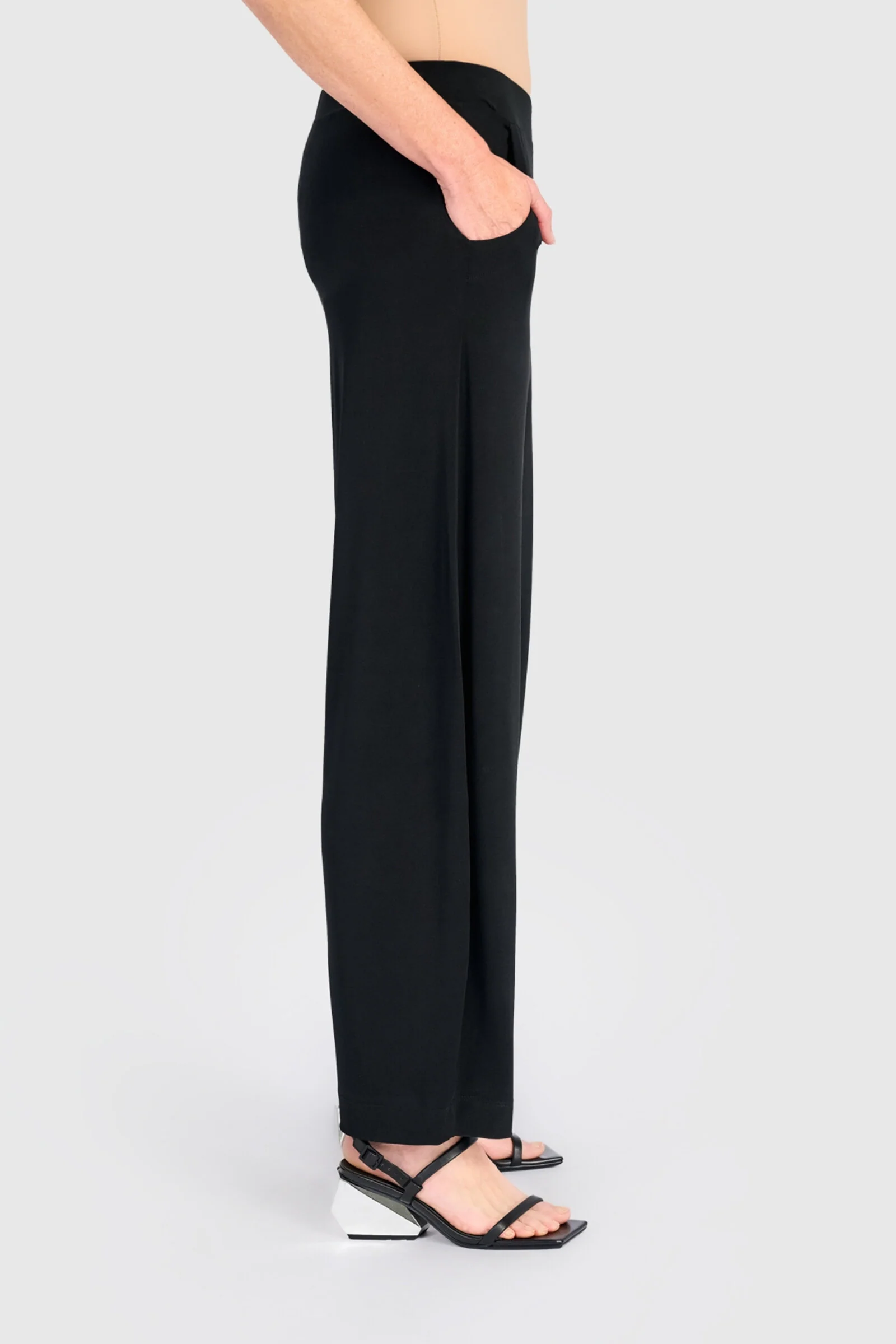 Essential Slinky Flow Pants - Black - Image 2