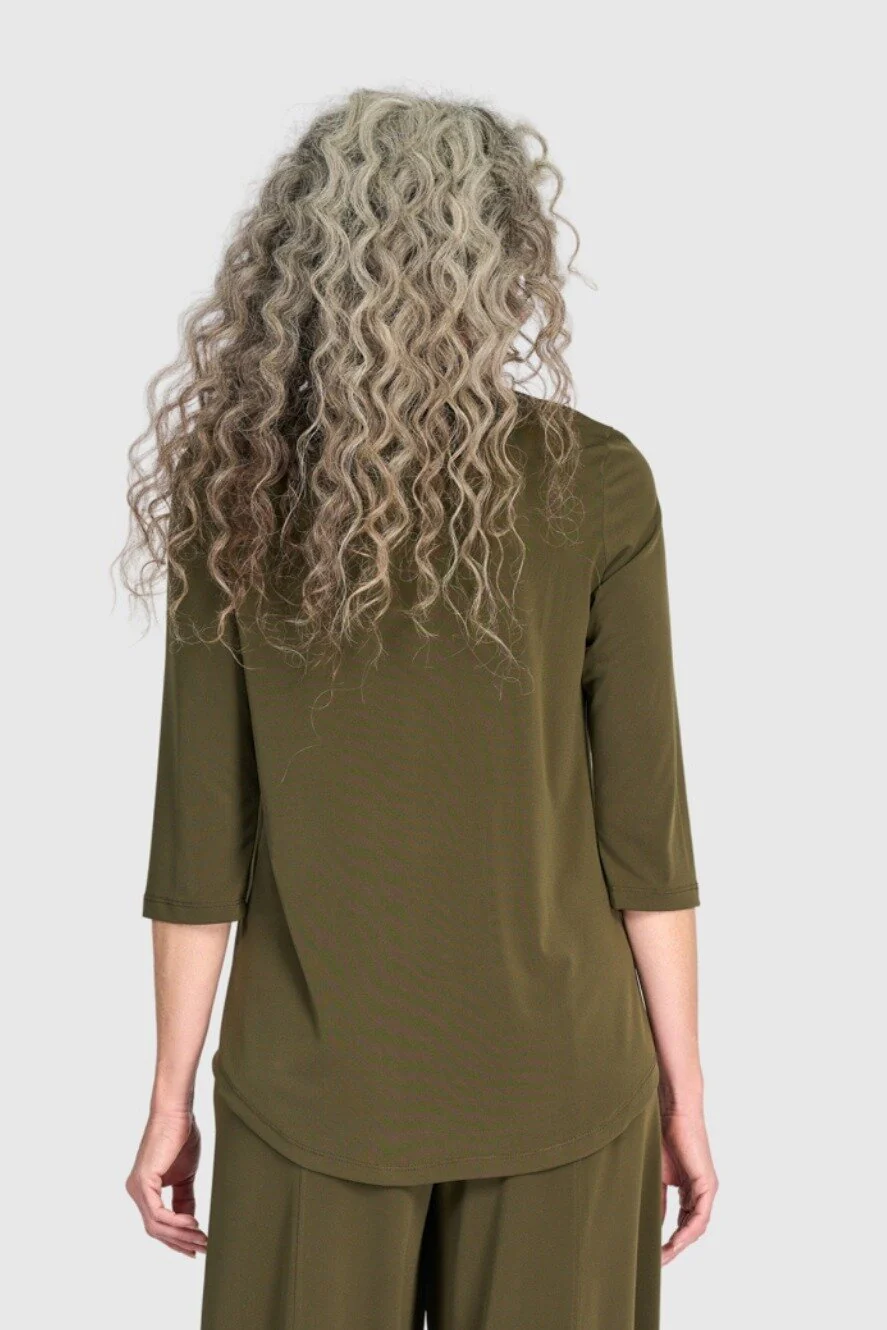 Essential Slinky V-neck Top - Image 6