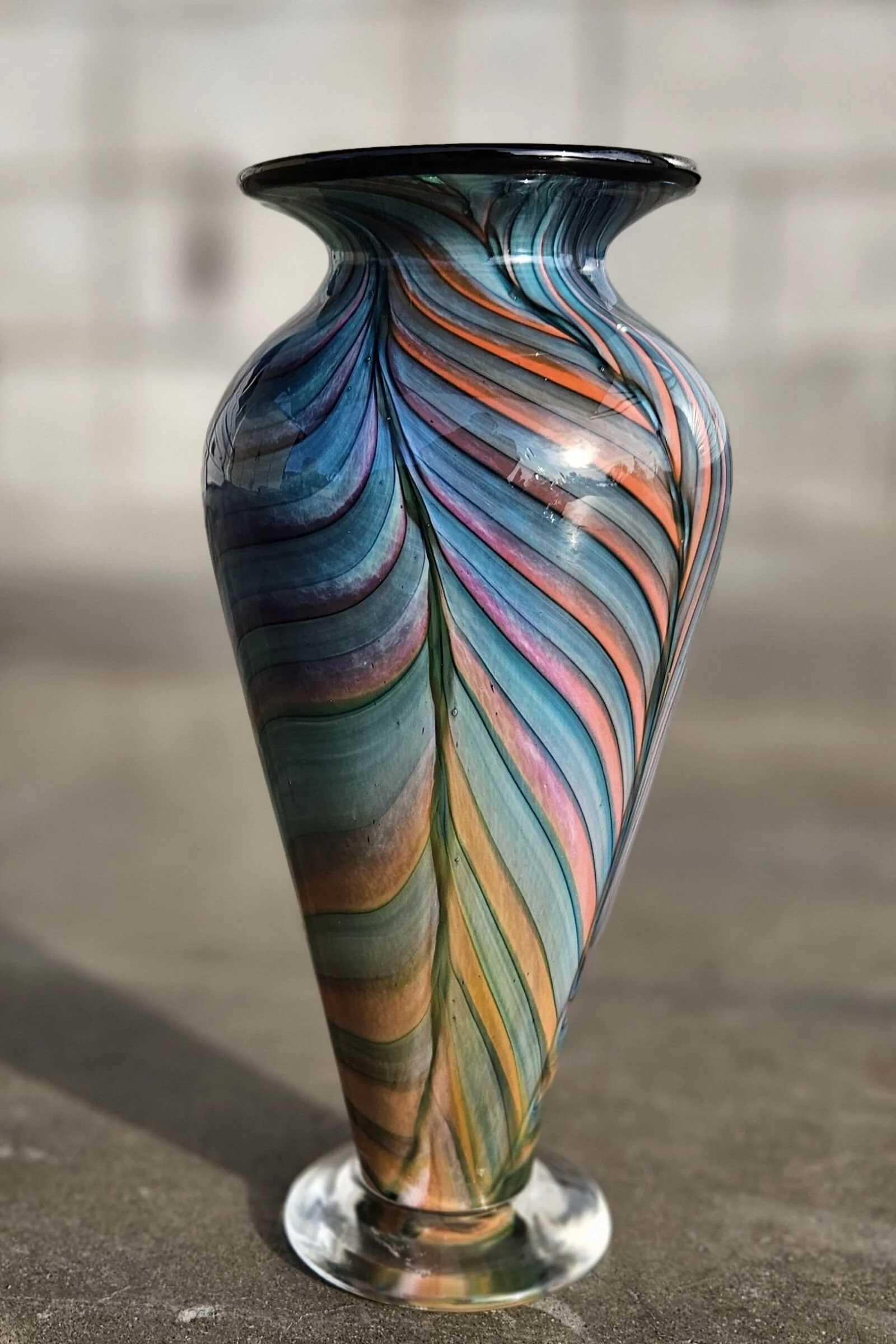 Feathered Tropical Vase - Image 4