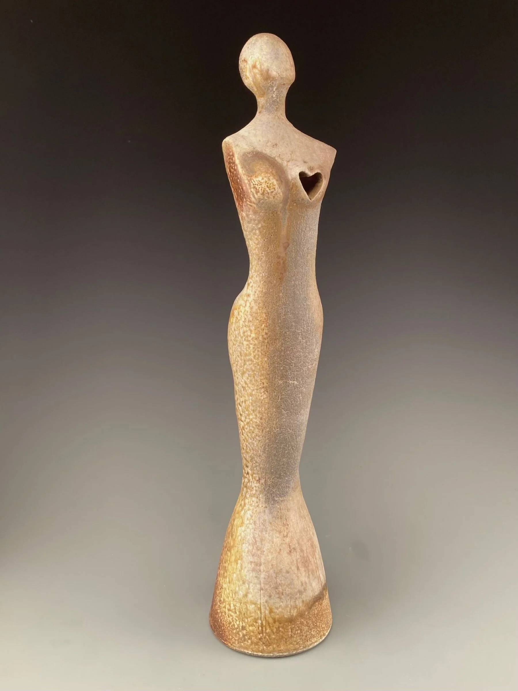 Figure Study with Heart, Woodfired - Figure Study with Heart, Woodfired I