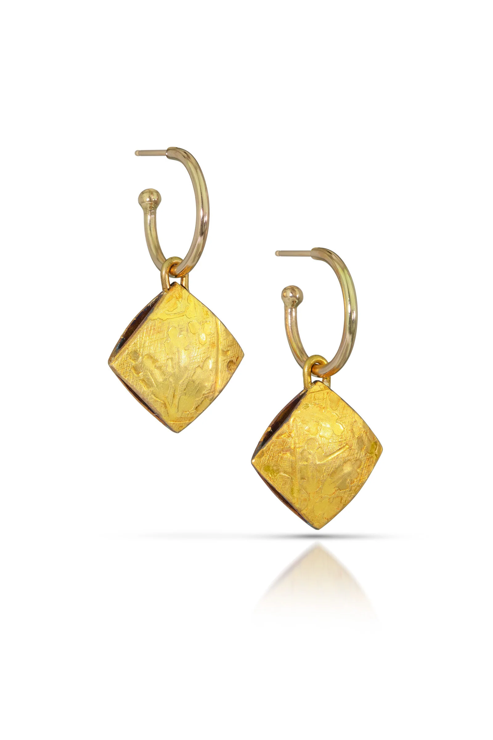 Fragments Hoop Charm Earrings - Image 3