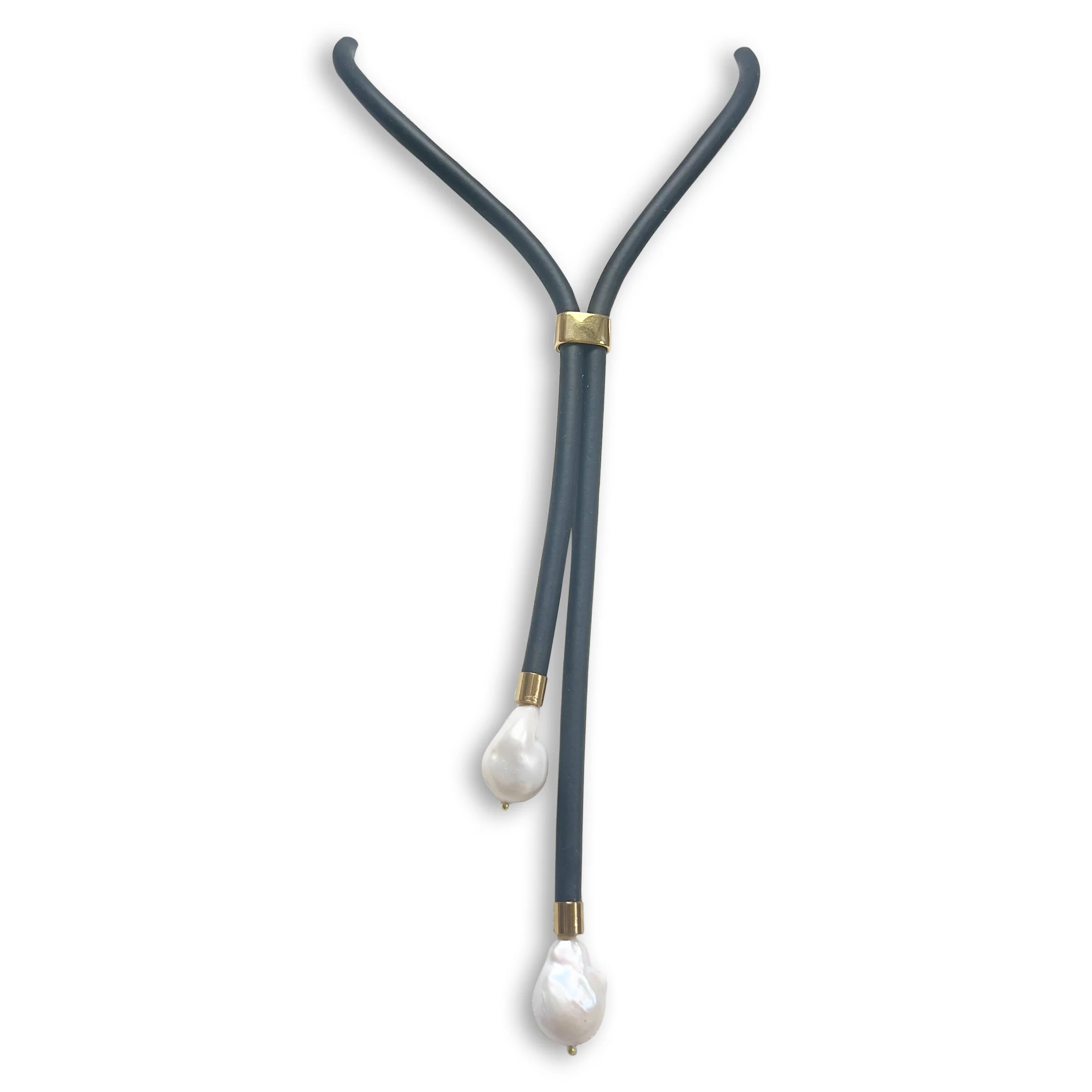 Freshwater Baroque Pearls Lariat - Image 3