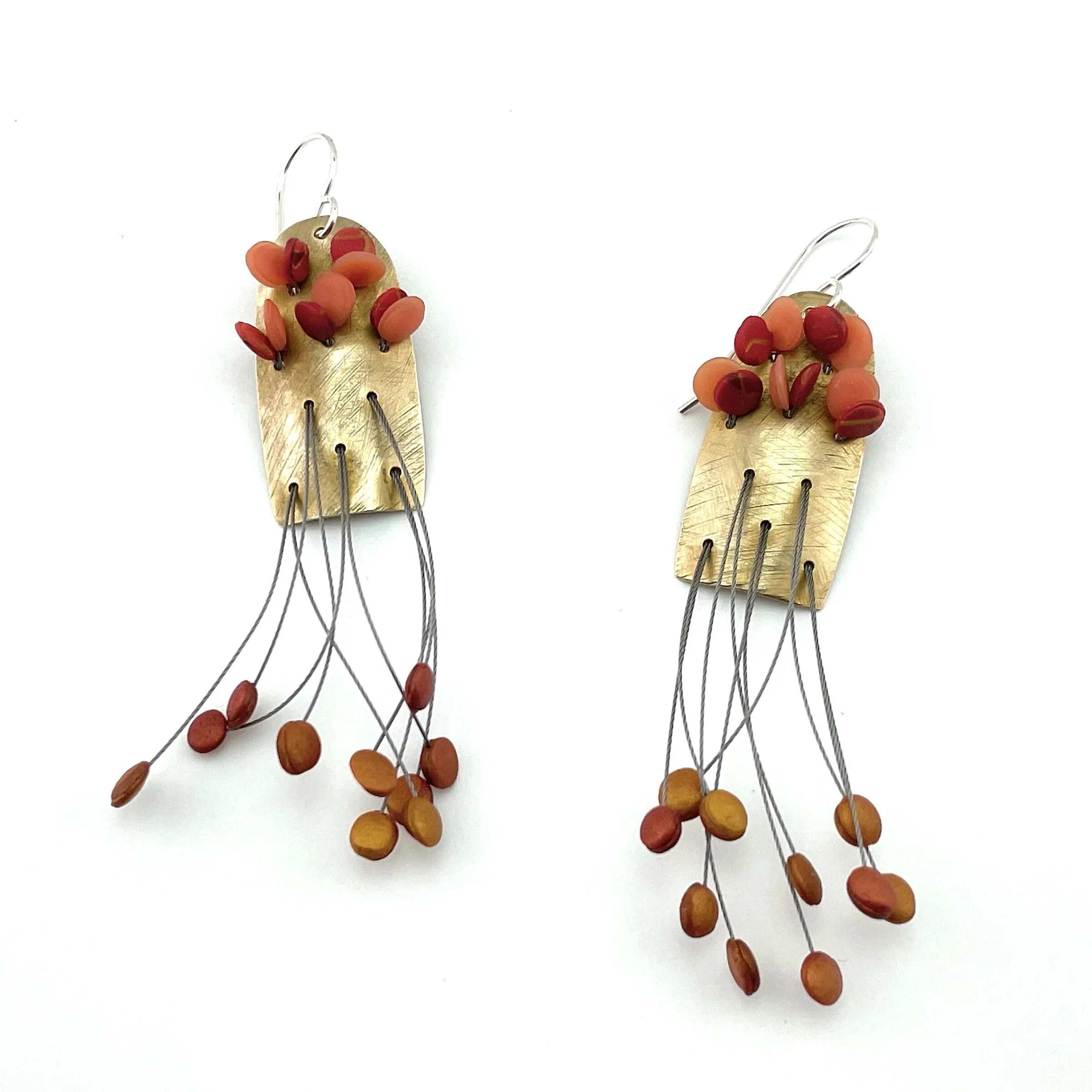 Fringe Earrings - Carnelian