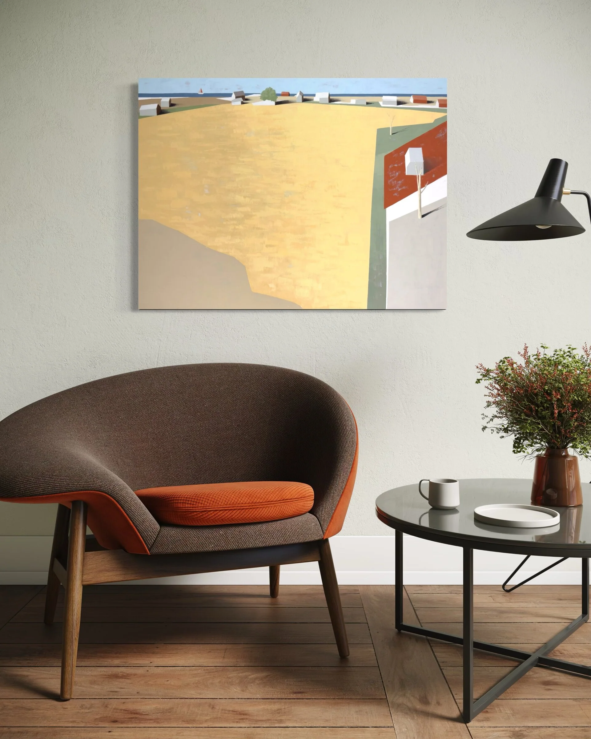 Breath Over the Wheat - Print on Canvas Framed - Image 2