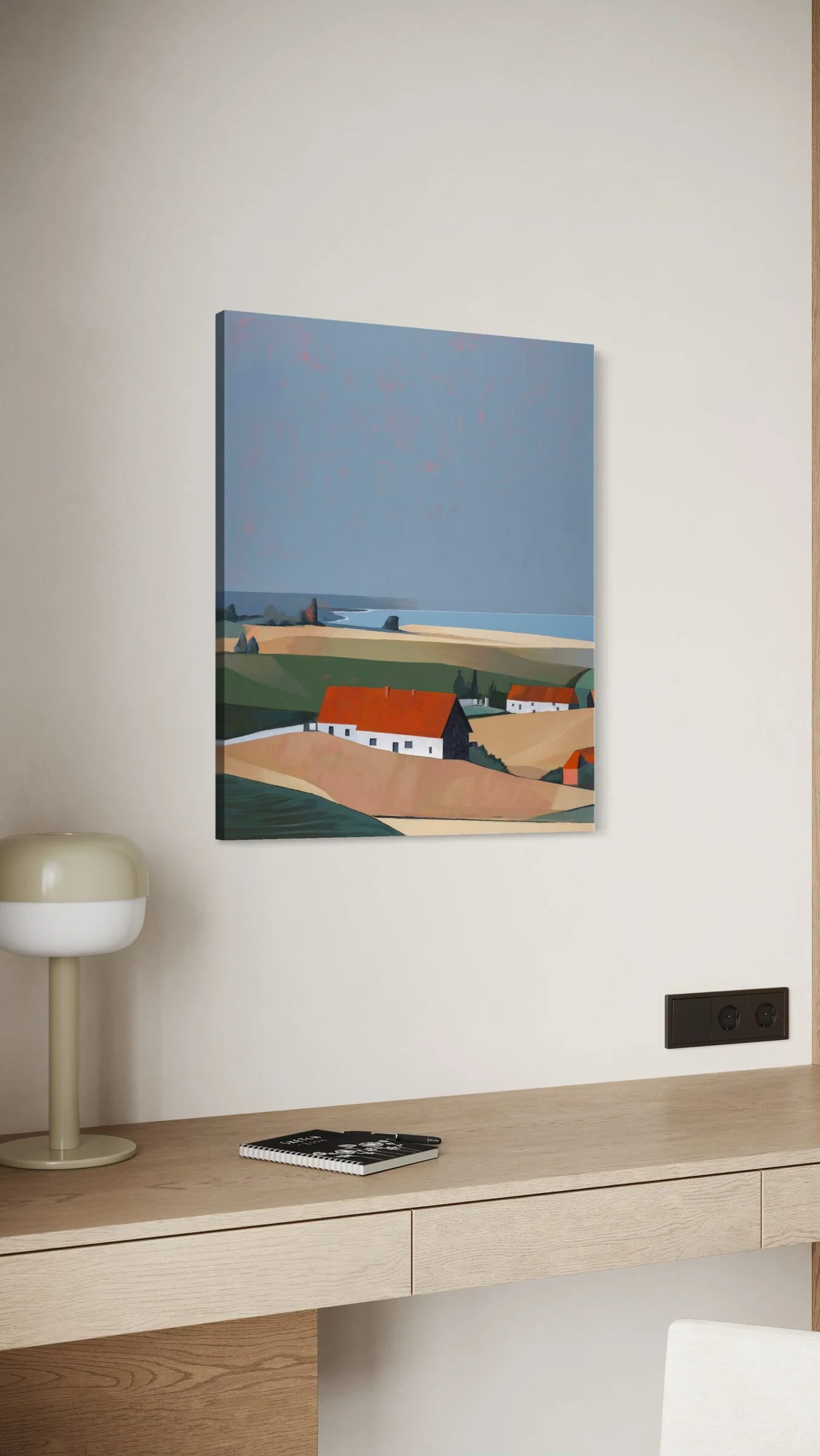 French Coastline with Wheat Fields - Image 6