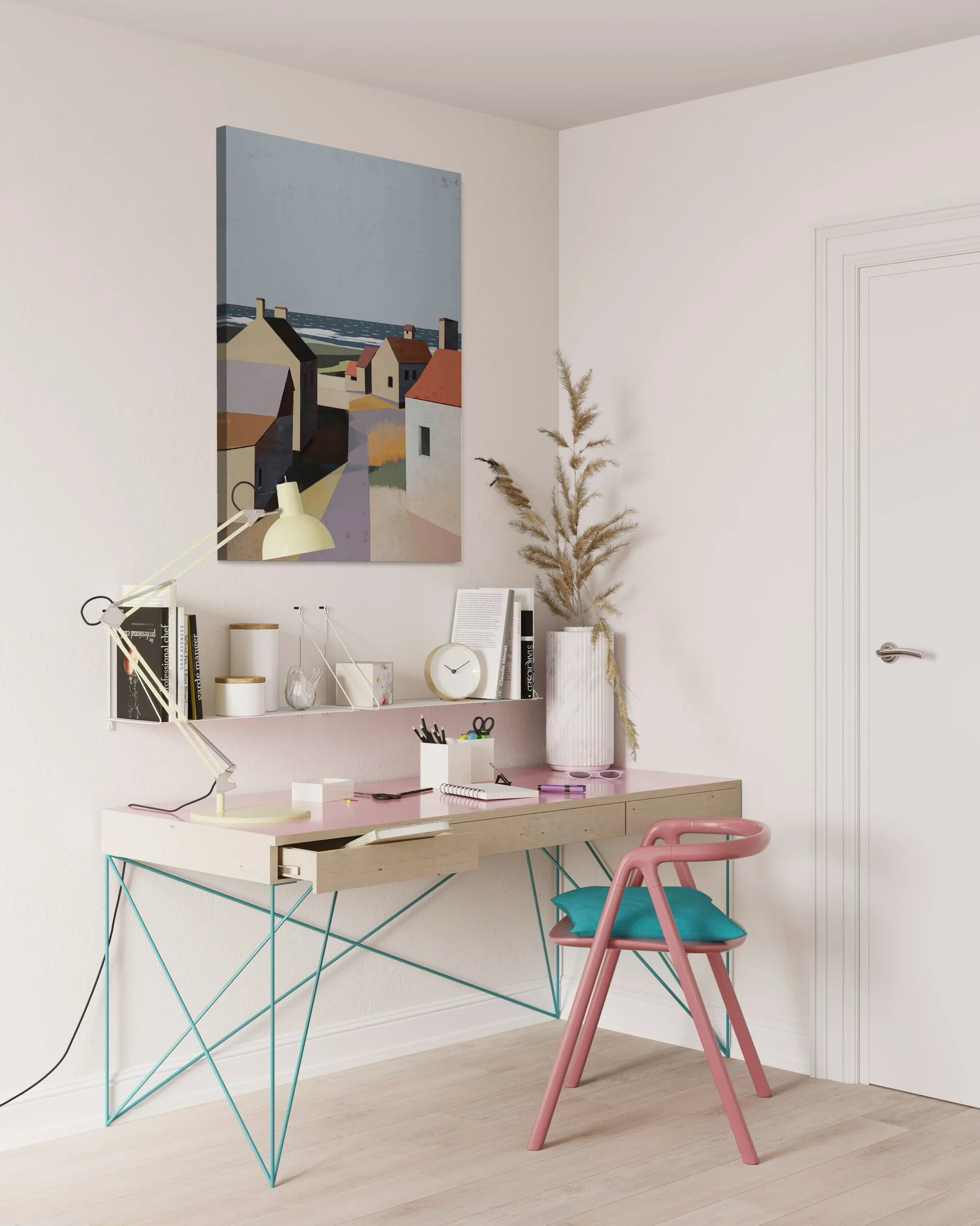 Lines Toward the Sea - Print on Canvas - Image 2