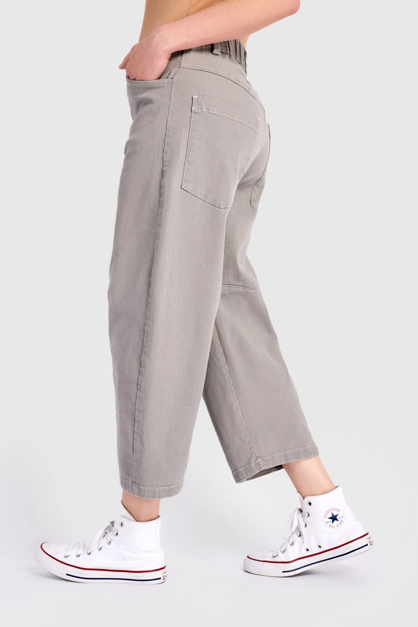 Go-To Barrel Pants - Gray - Image 2