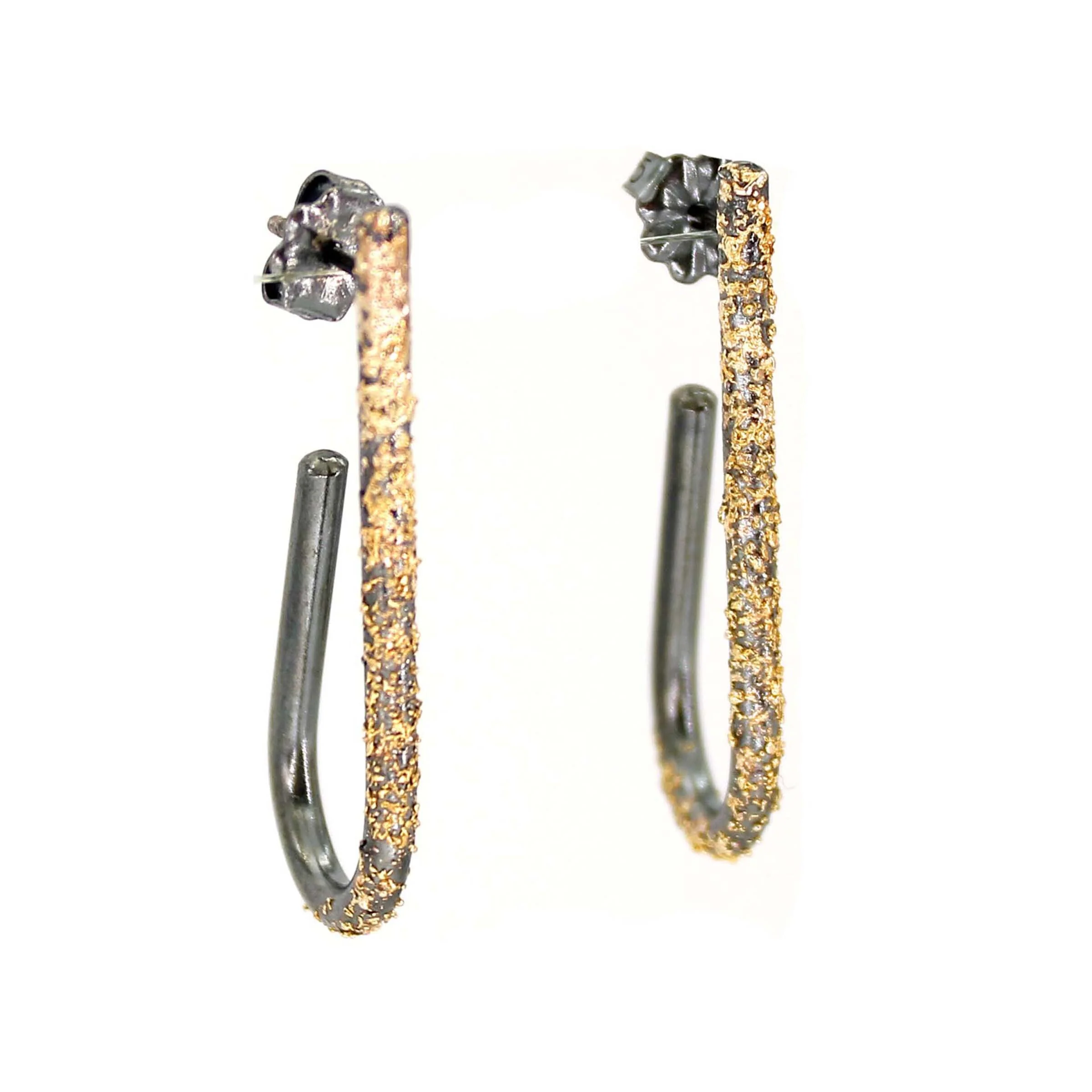 Gold Dust U-Hoop Earrings