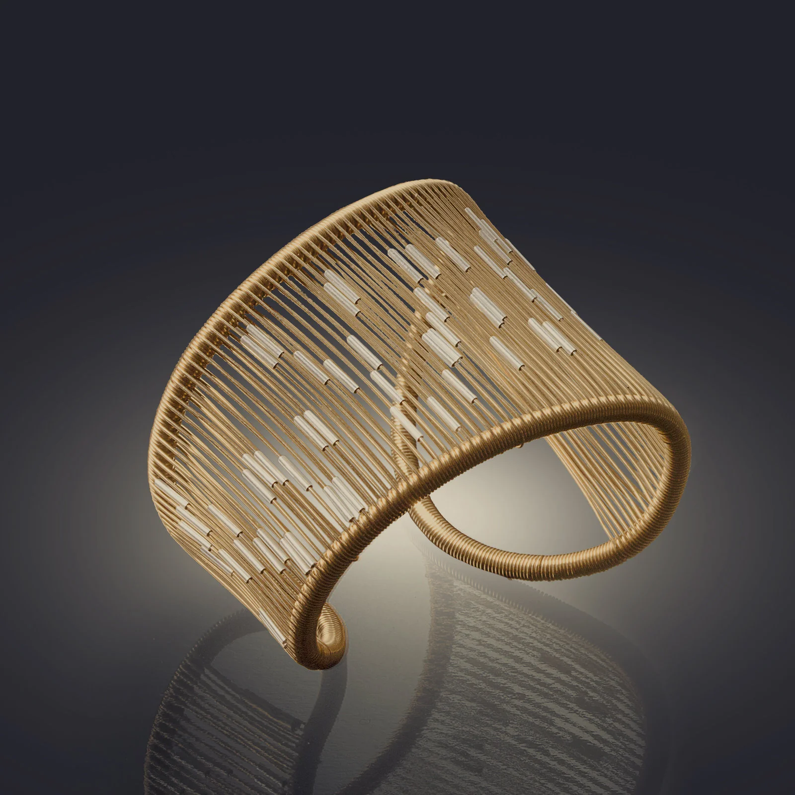 Asymmetrical Cuff with Tubes - Image 2