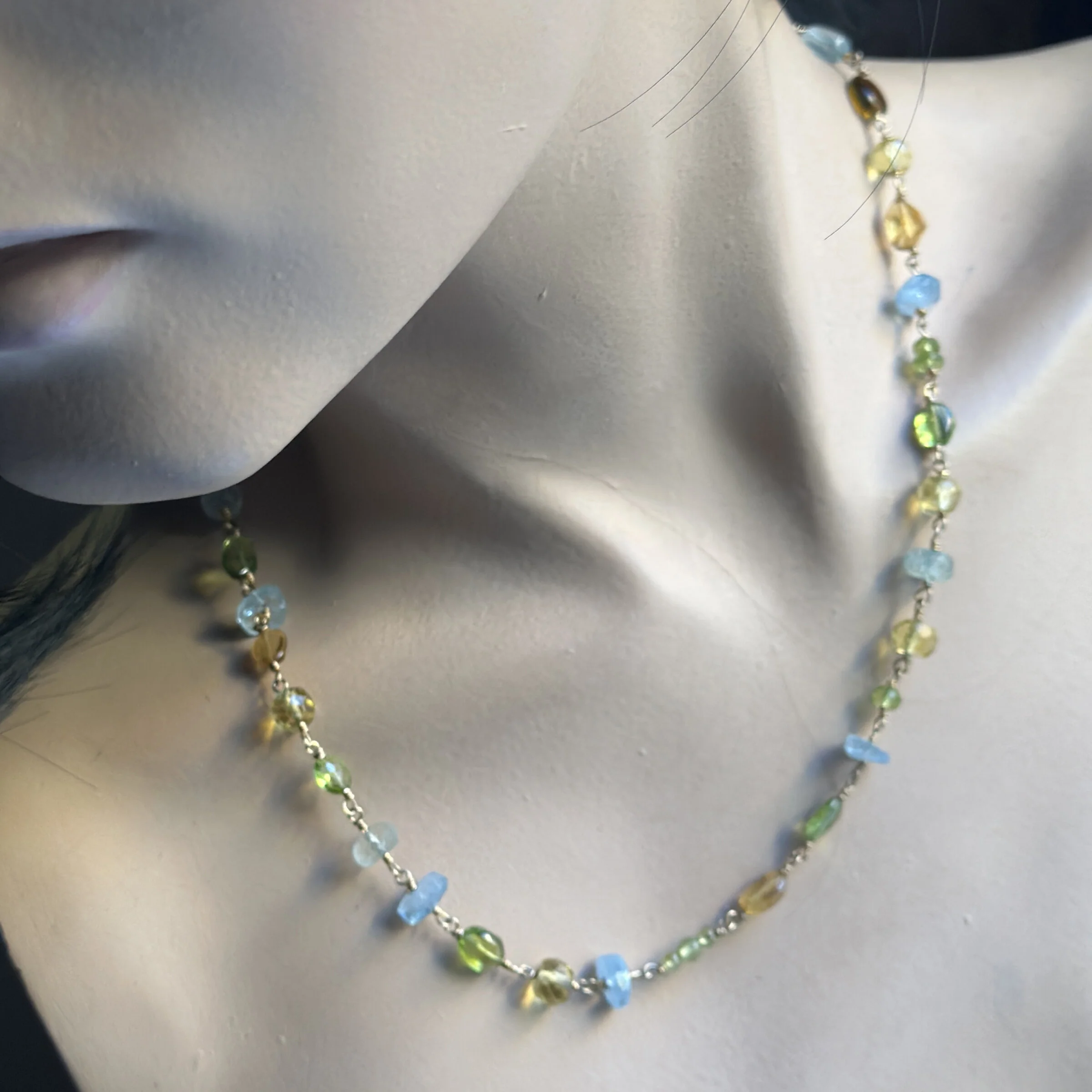Gold Gem Necklace - Image 2