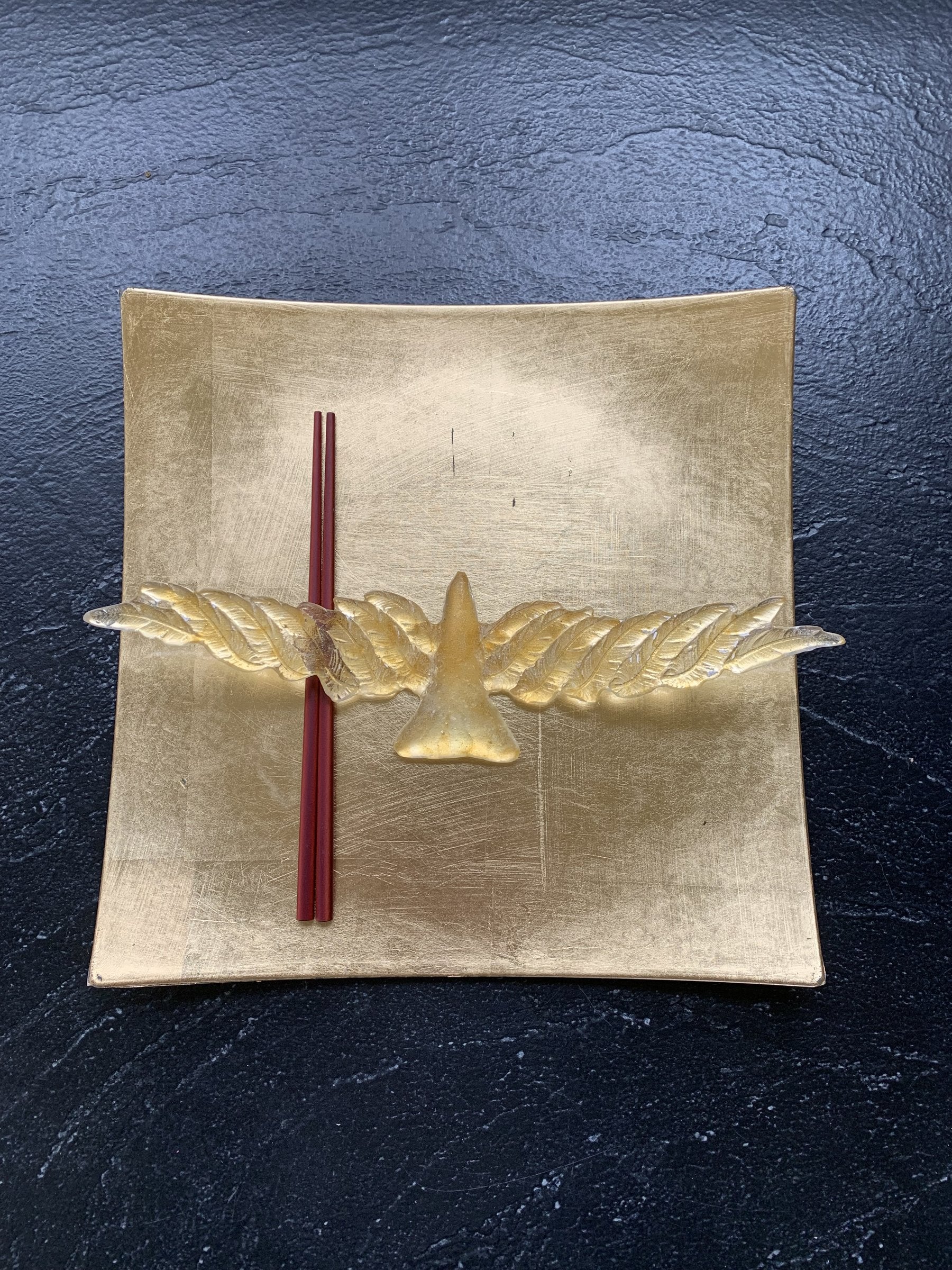 Gold Glass Bird Crystal Place Setting - Image 5