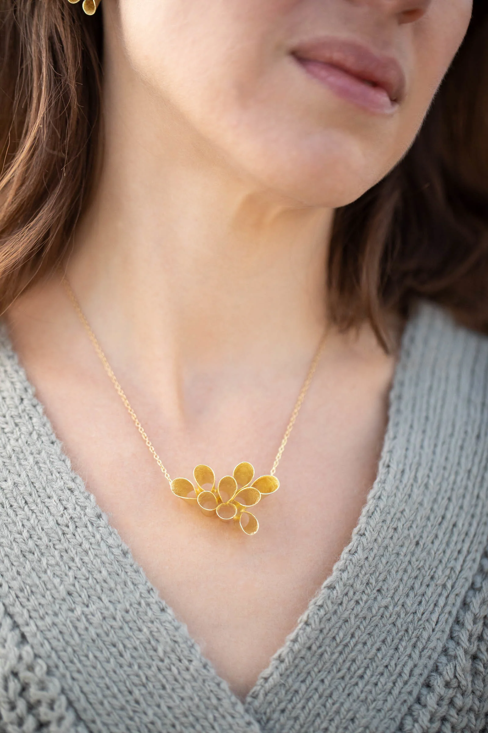 Gold Blossom Necklace - Image 2