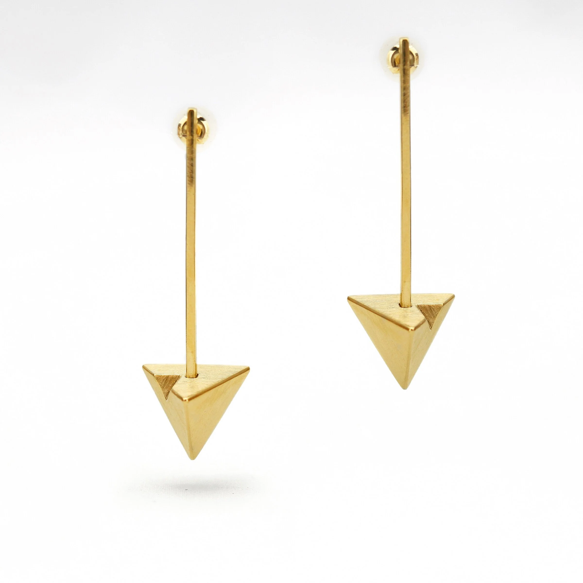 Dangle Triangle Earrings - Image 3
