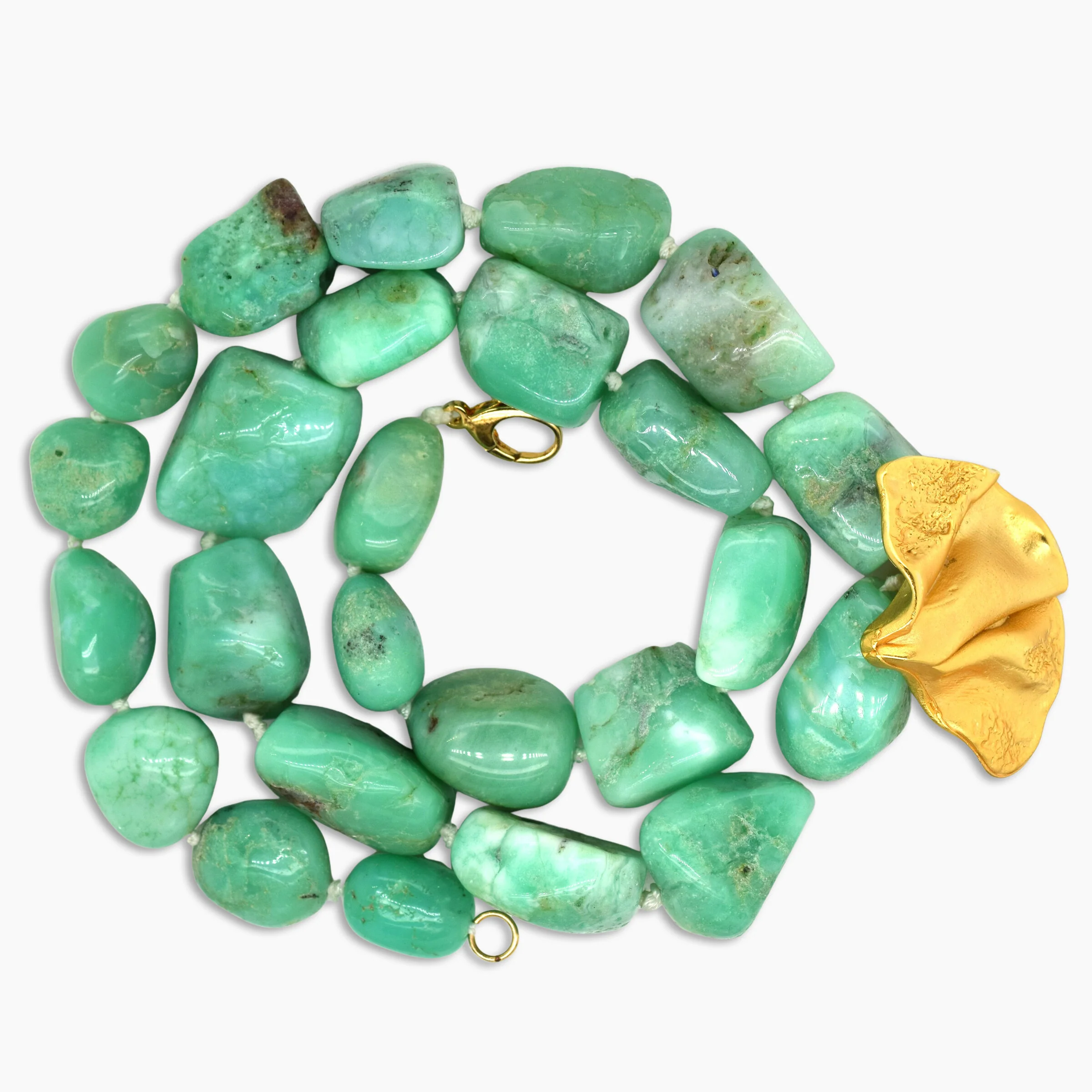 Chrysoprase Chunky Necklace - Image 3