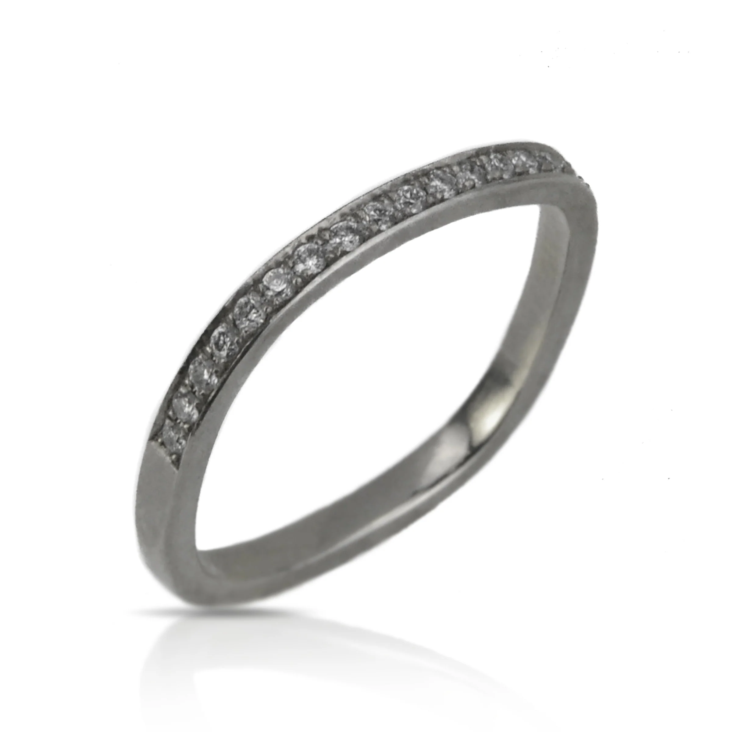 Square Pave Diamond Band