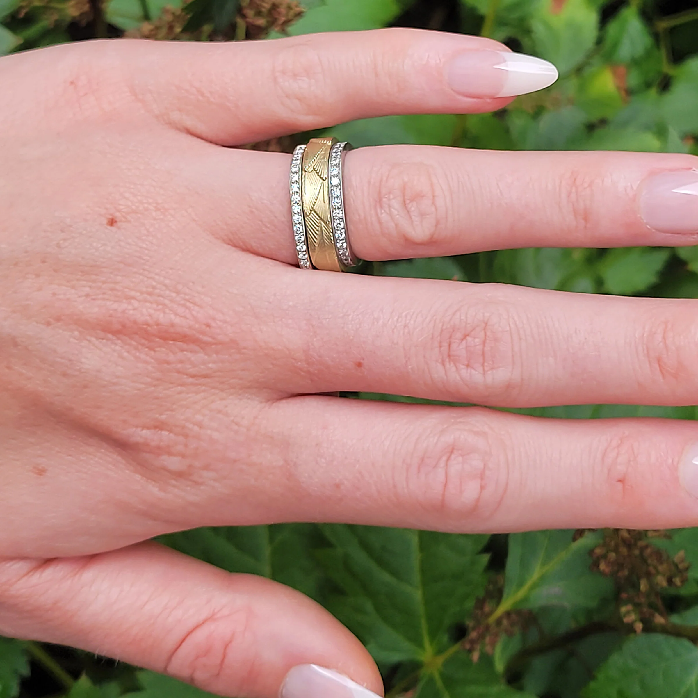 Square Pave Diamond Band - Image 2