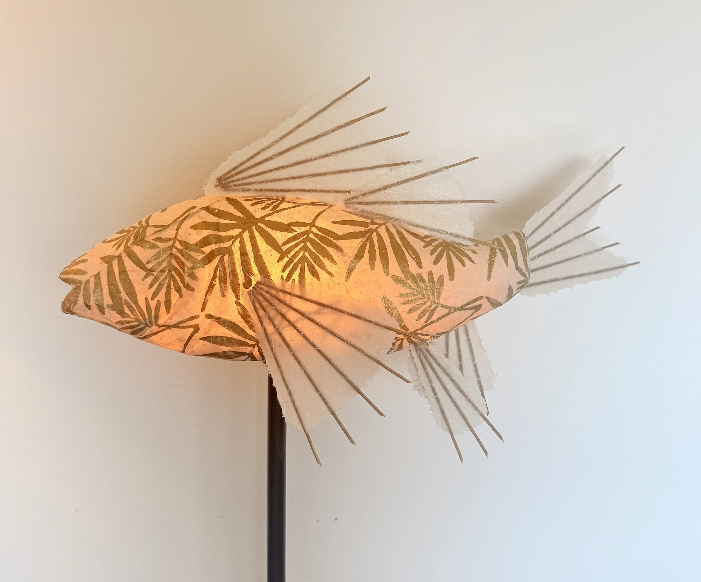 Golden Leaves Koi Lamp - Image 2