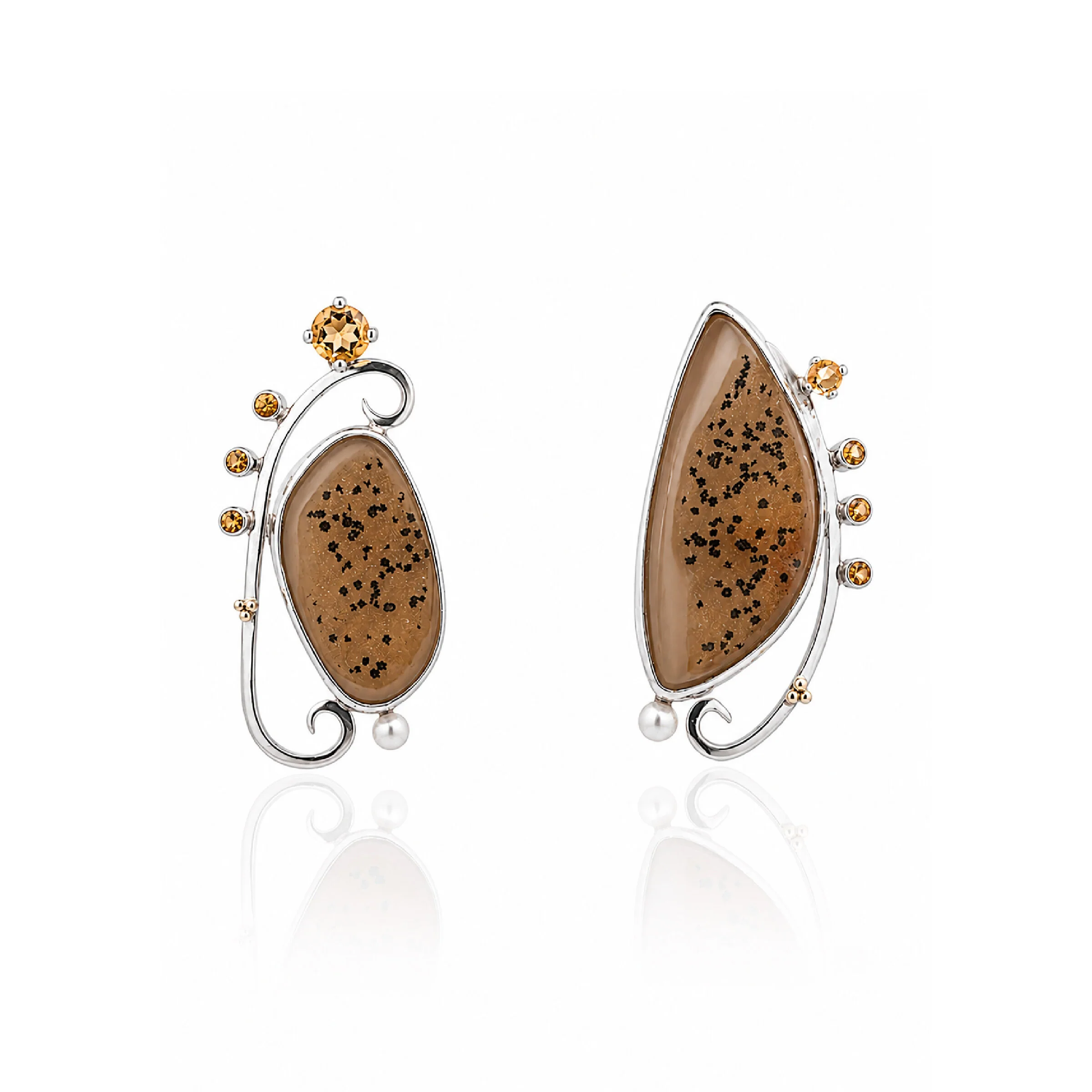 Golden Whimsy Drusy Earrings