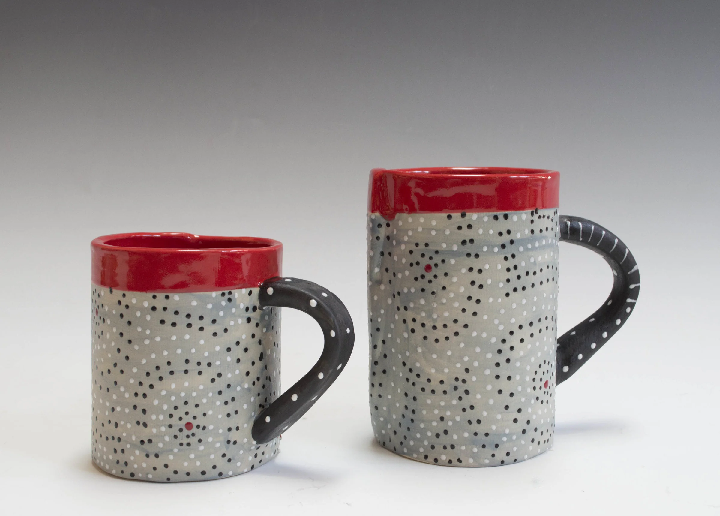 Gray Washed Circle Mug - Tall