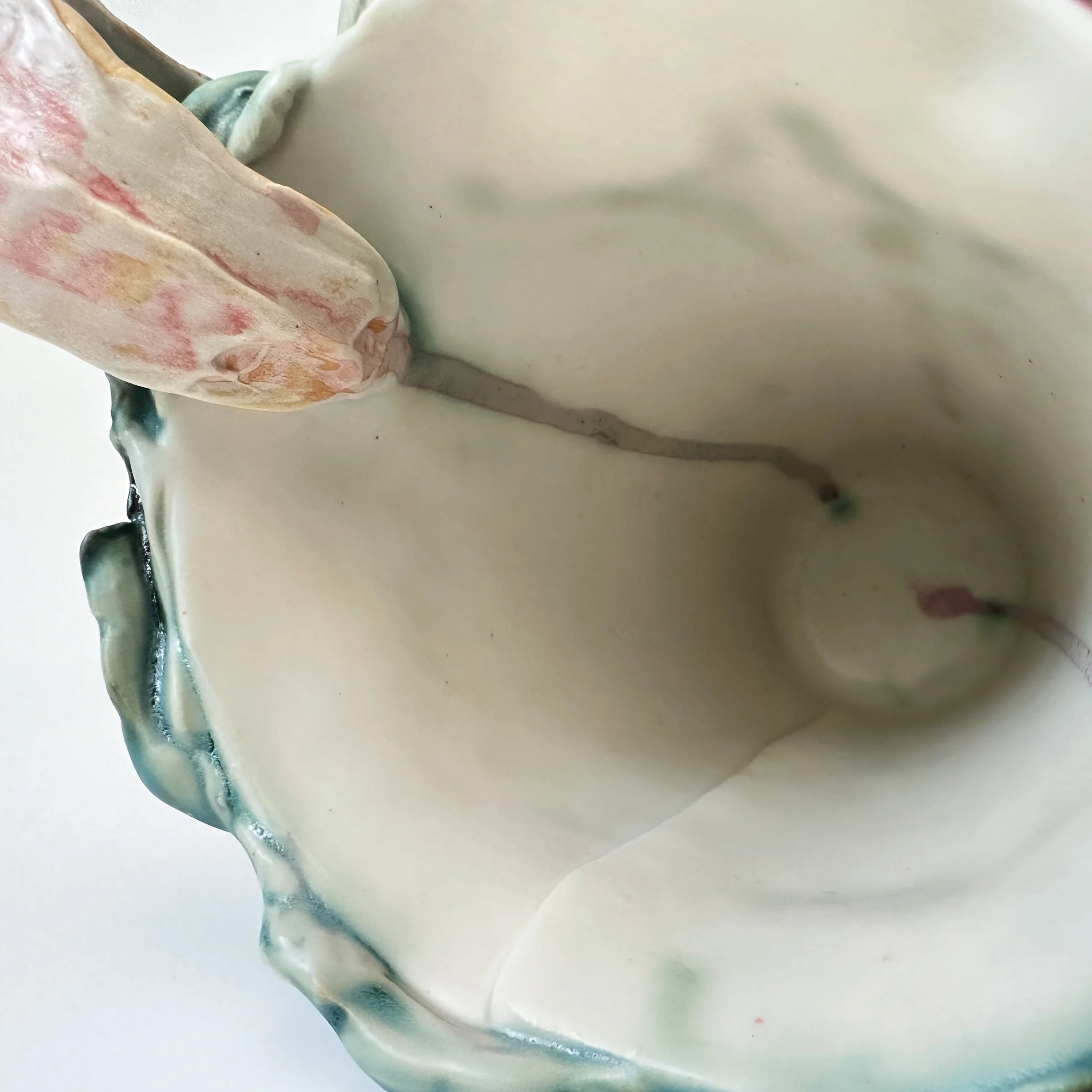 Green and Pink Romantic Vase - Image 3
