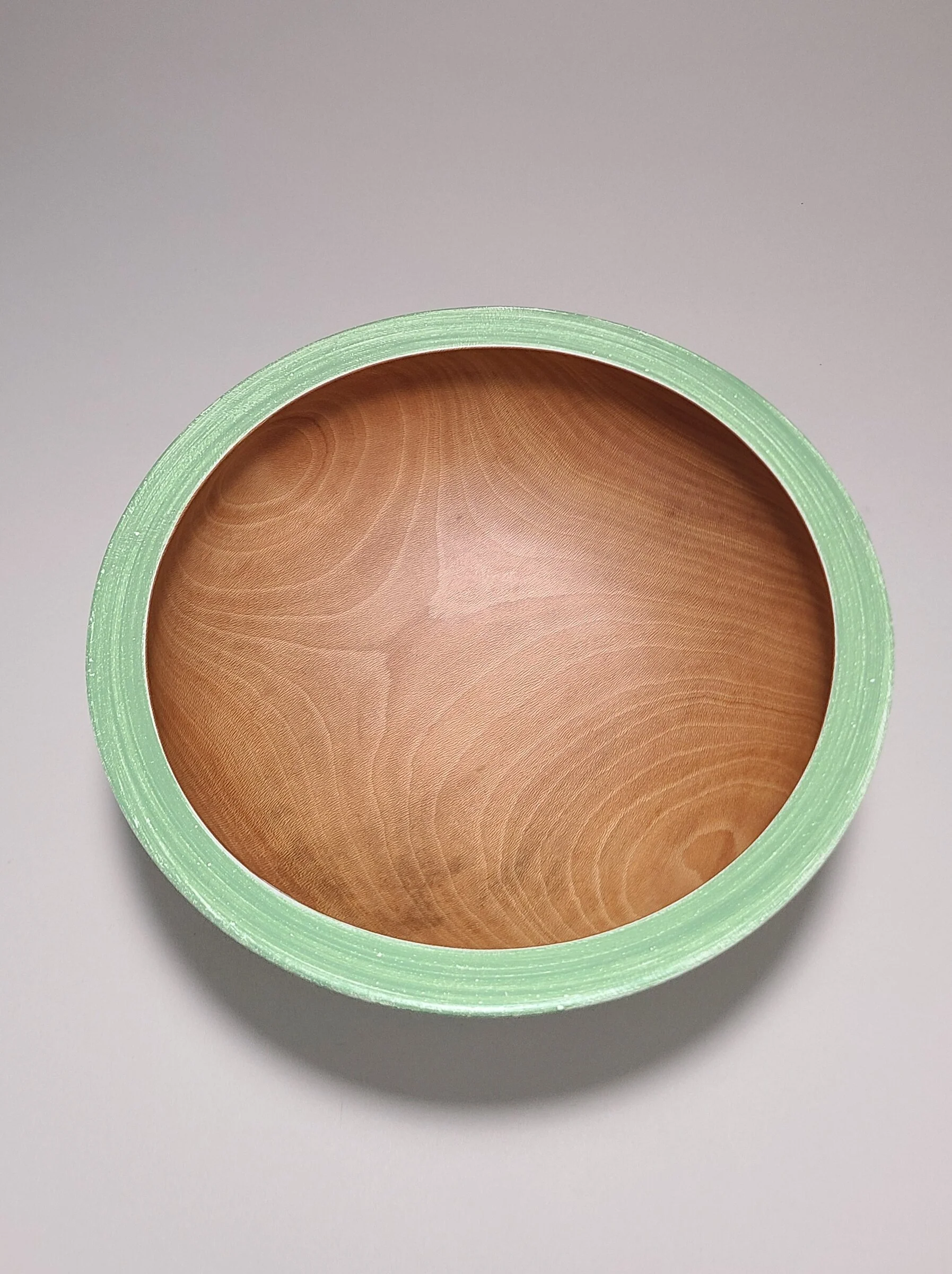 Green and White Sycamore Bowl - Image 4