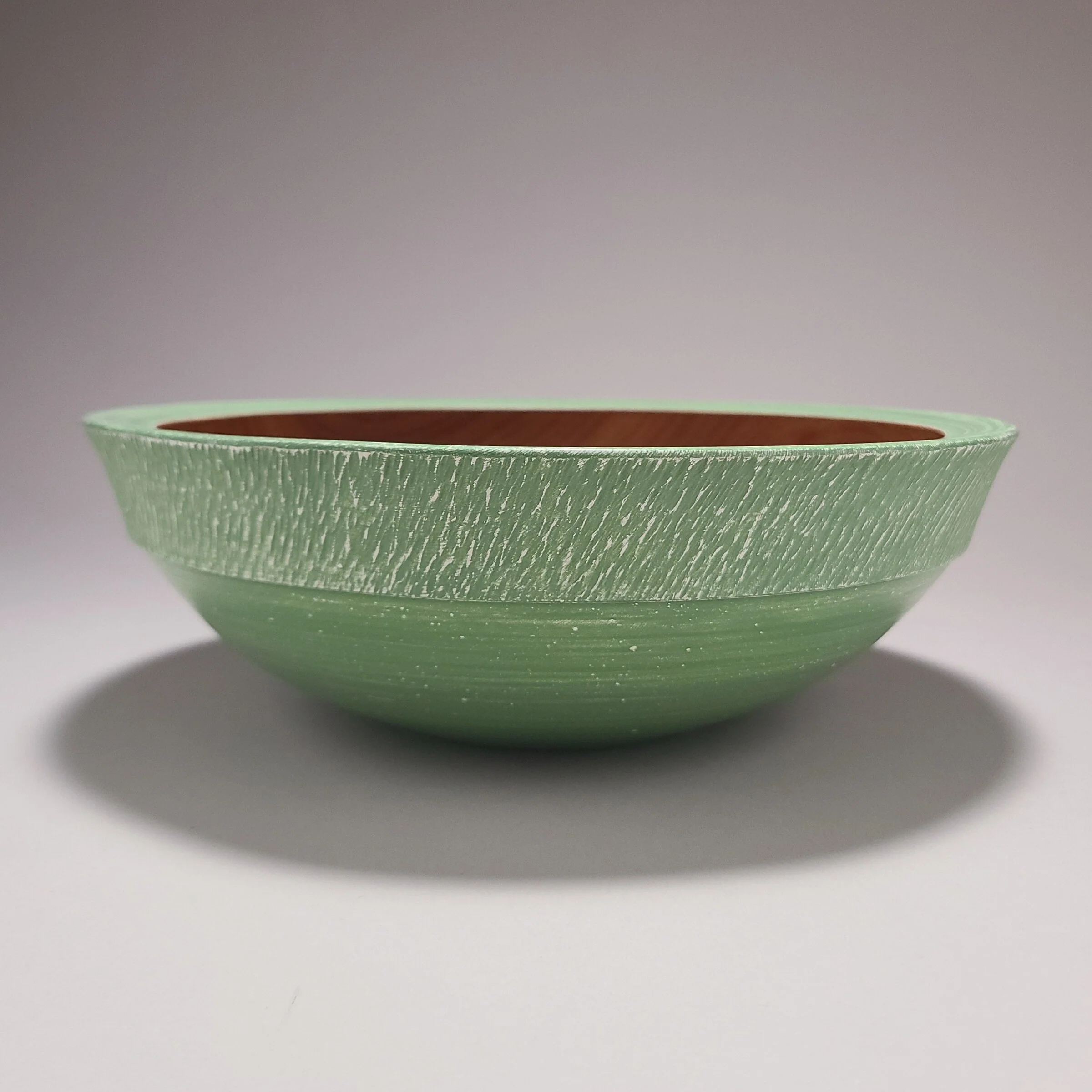 Green and White Sycamore Bowl - Image 5