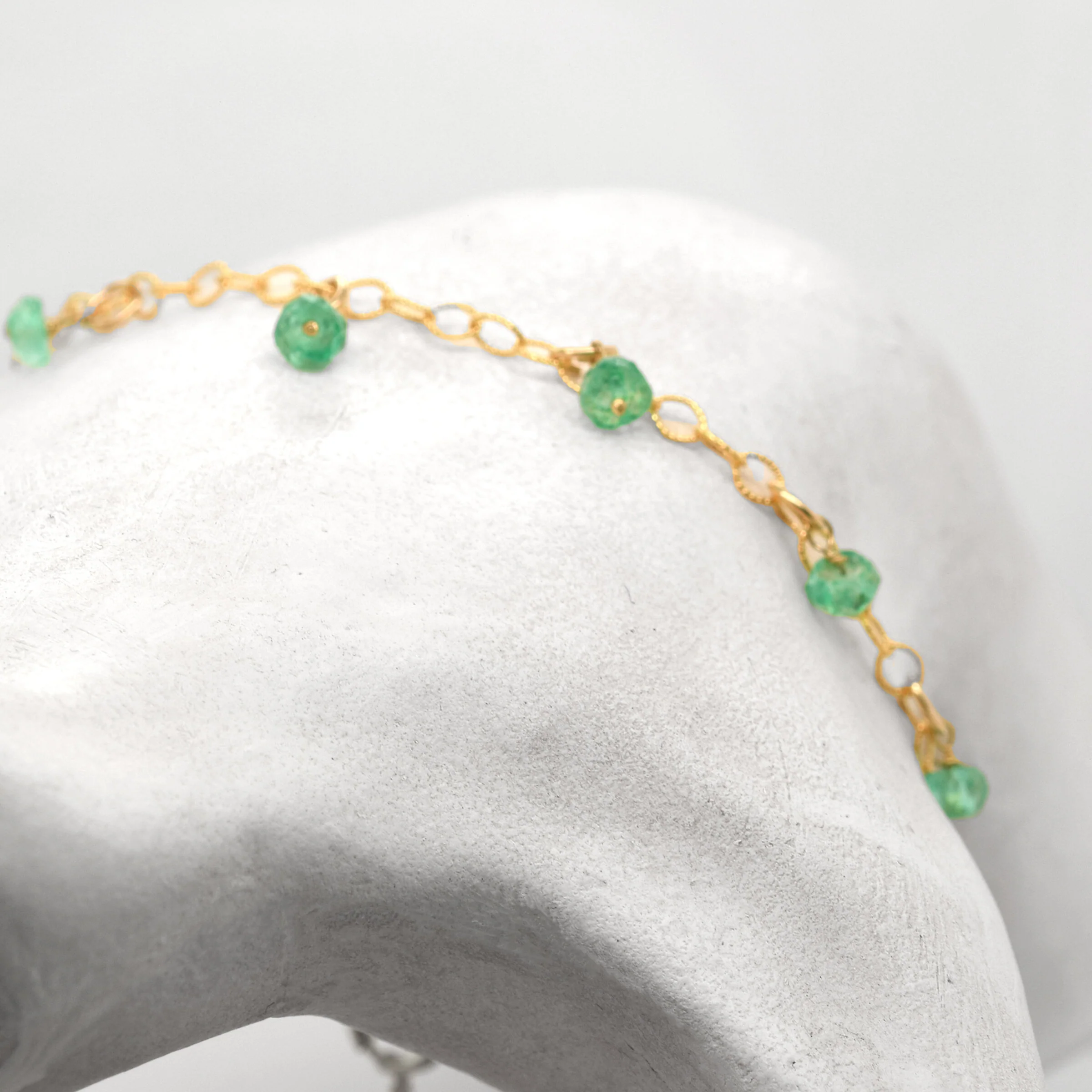 Green Opal Gold Charm Bracelet - Image 2