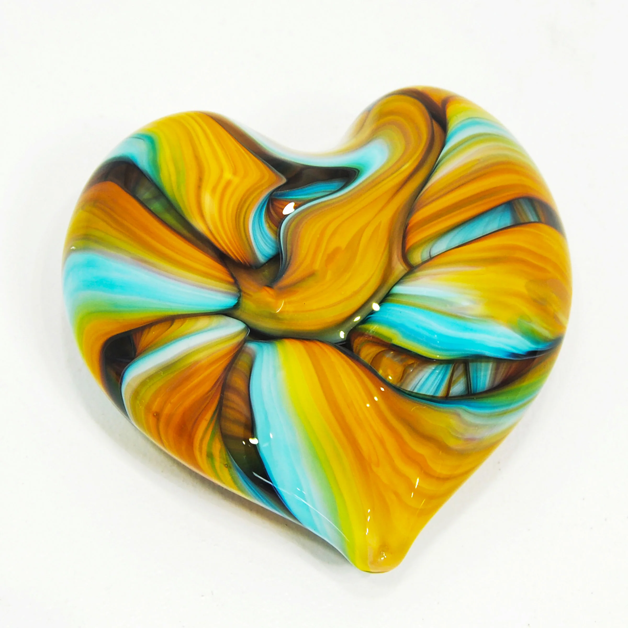 Groovy Tie-Dye Hearts - Orange Swirl