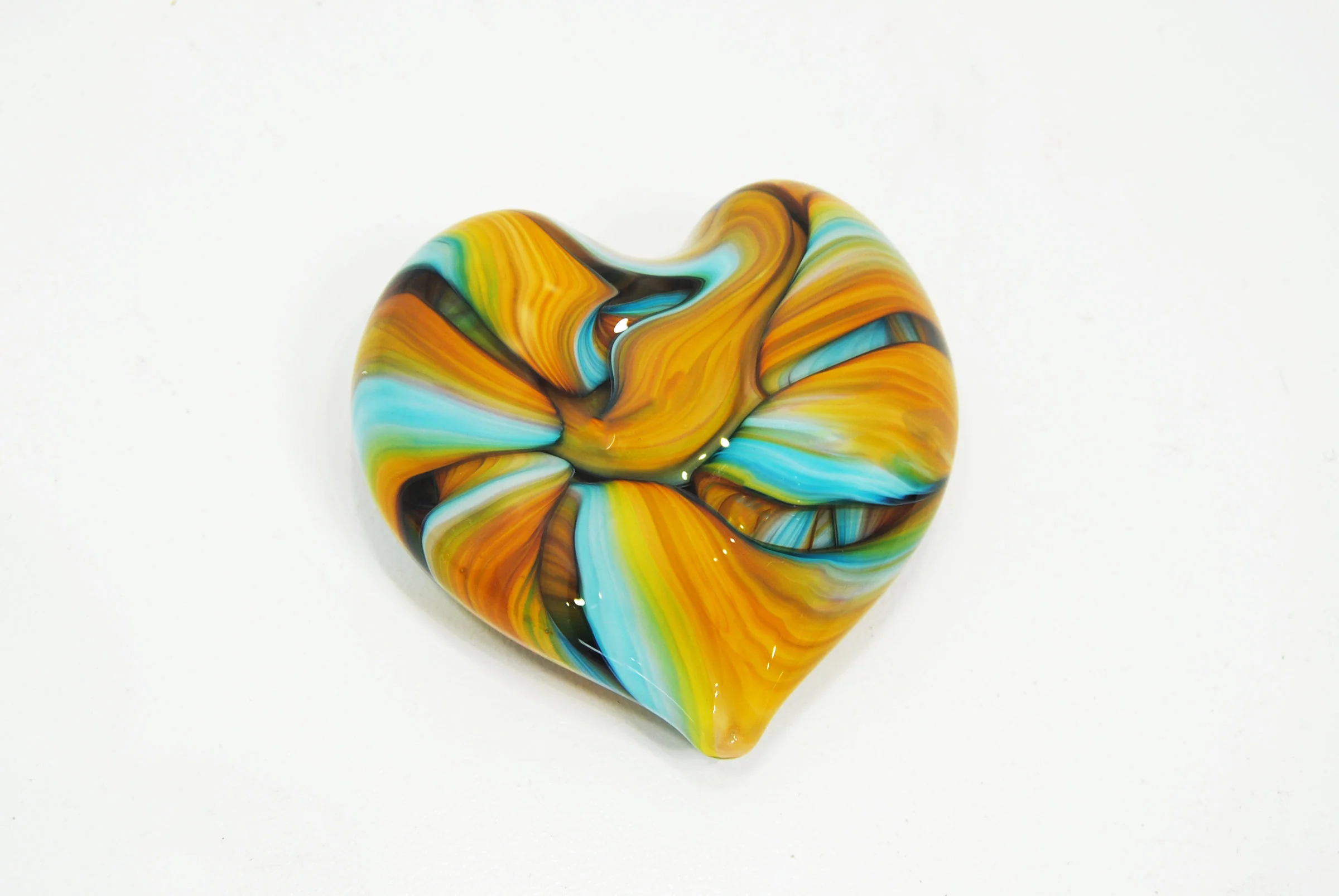 Groovy Tie-Dye Hearts - Orange Swirl - Image 2