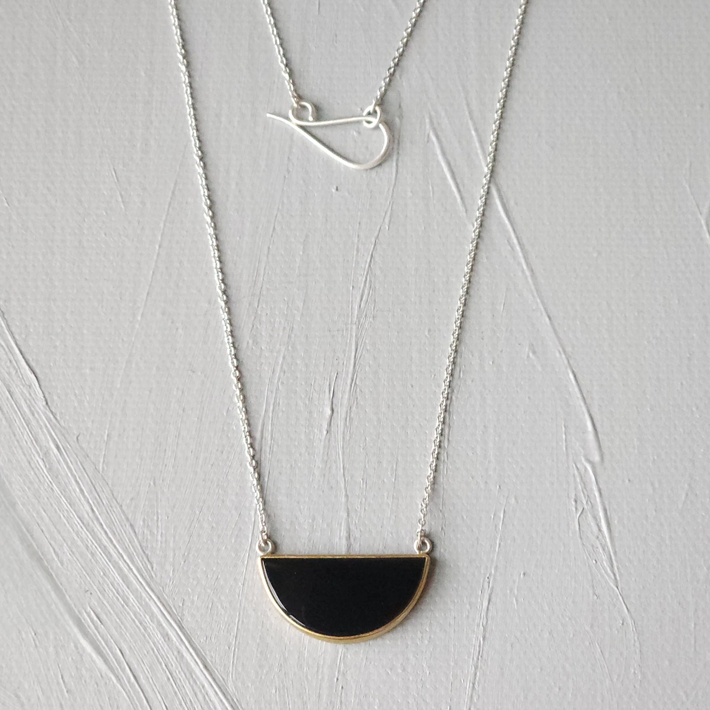 Half-Moon Onyx Pendant